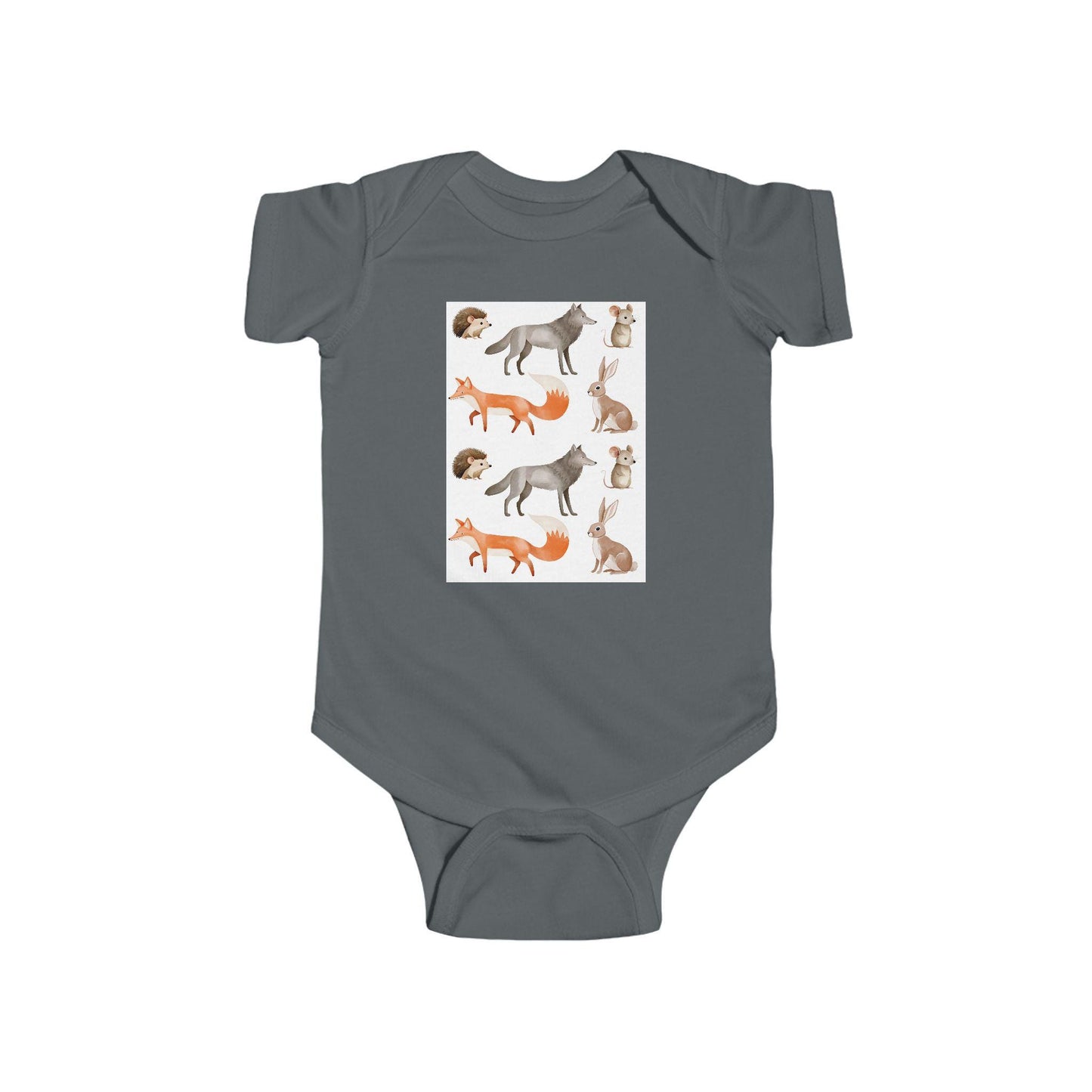 Woodland Animals Nursery Art Infant Bodysuit, Soft Fine Jersey Baby Onesie, Cute Baby Shower Gift, Unisex Baby Clothes - Toddcraft