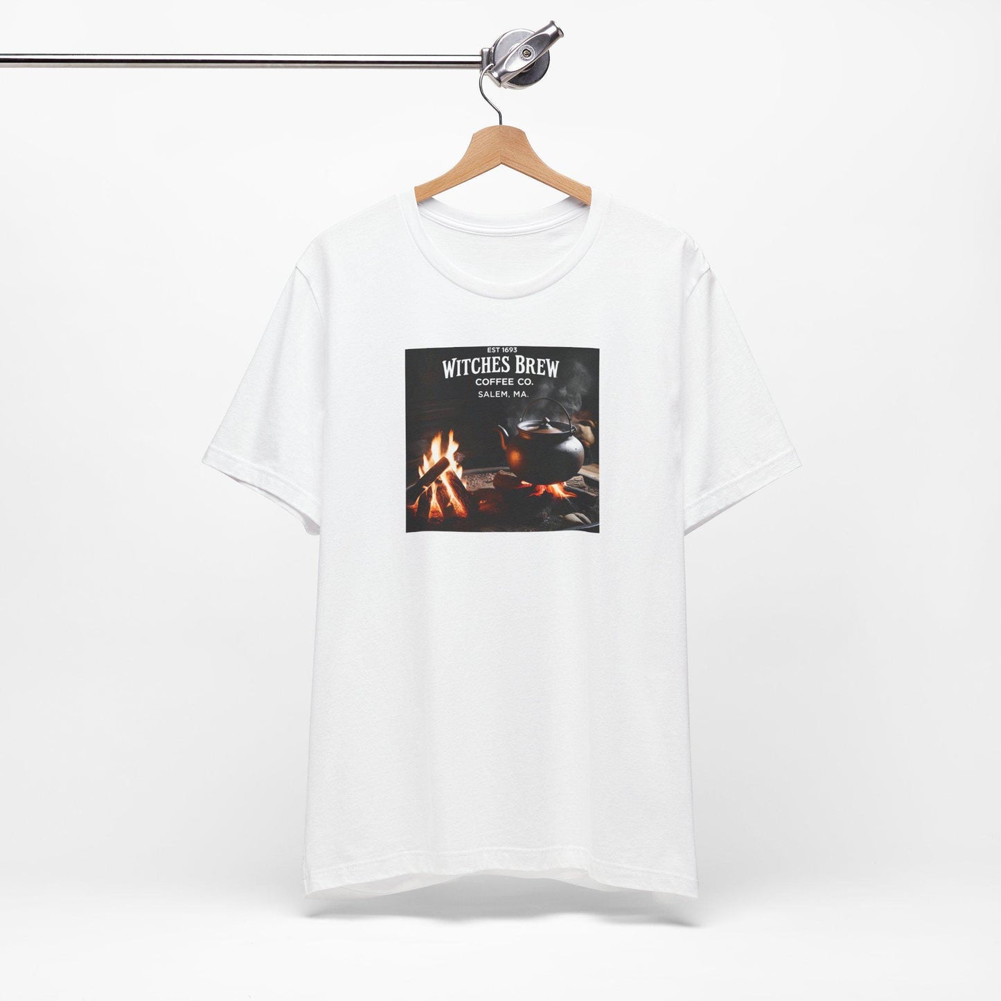Salem Witch Project Coffee Co Vintage Tee Unisex Jersey Short Sleeve Shirt with Tea Container Design - Toddcraft