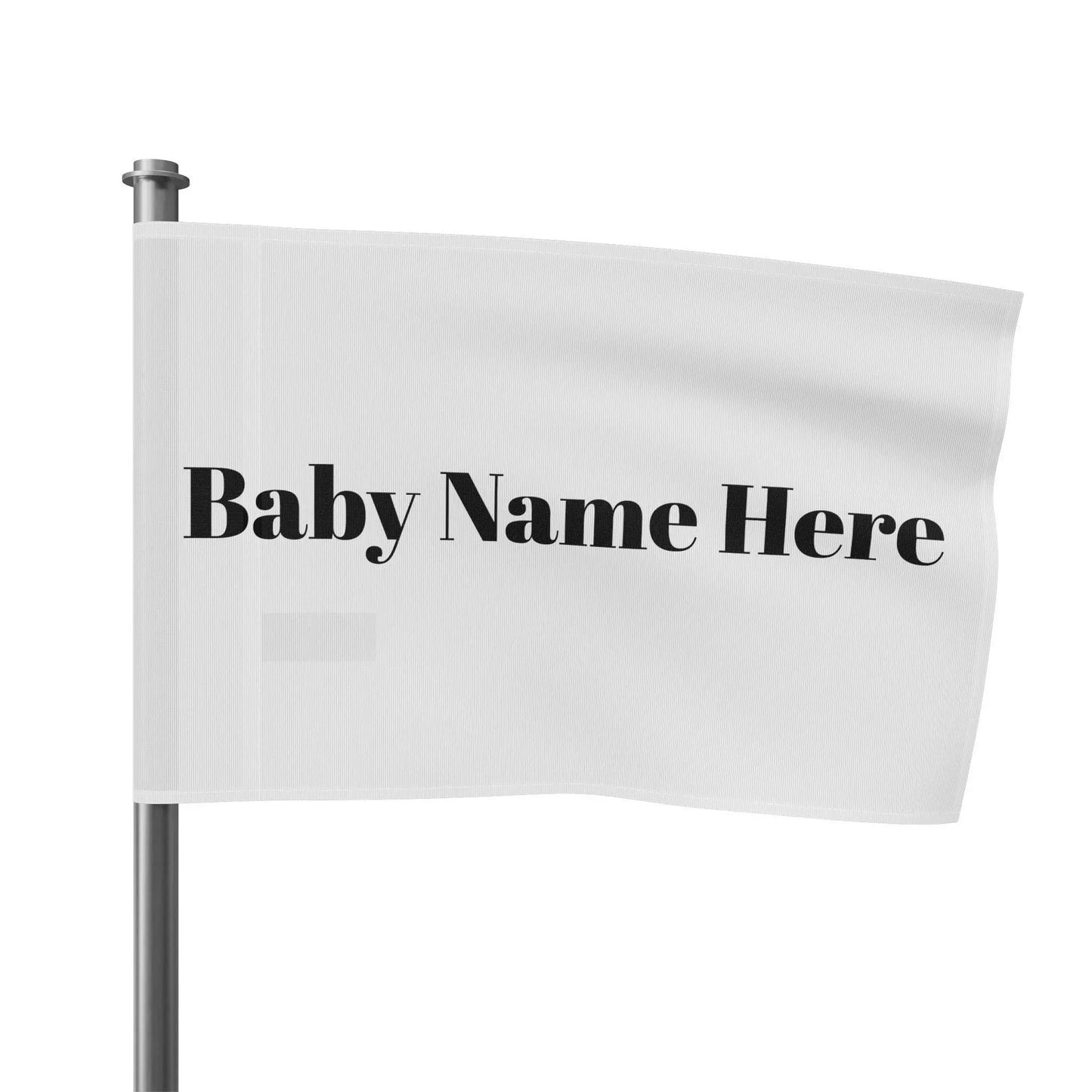Personalized Baby Name Flag - Custom Nursery Decor with First & Last Name, Baby Shower Gift, Customized Baby Wall Hanging - Toddcraft
