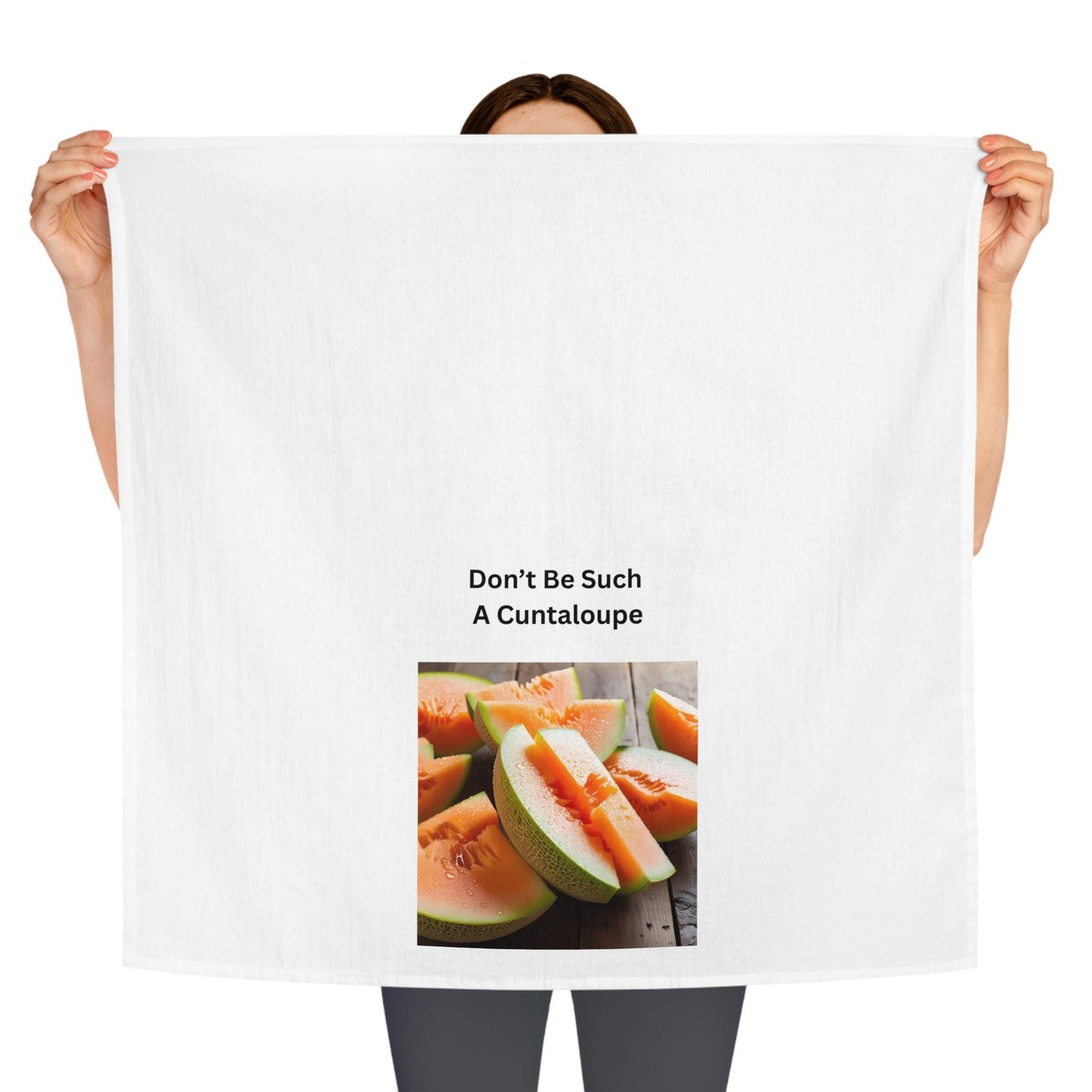 Inappropriate Tea Towel Waffle Kitchen Towel Absorbent Housewarming Gift Stocking Stuffer Cuntaloupe Tea Decor - Toddcraft
