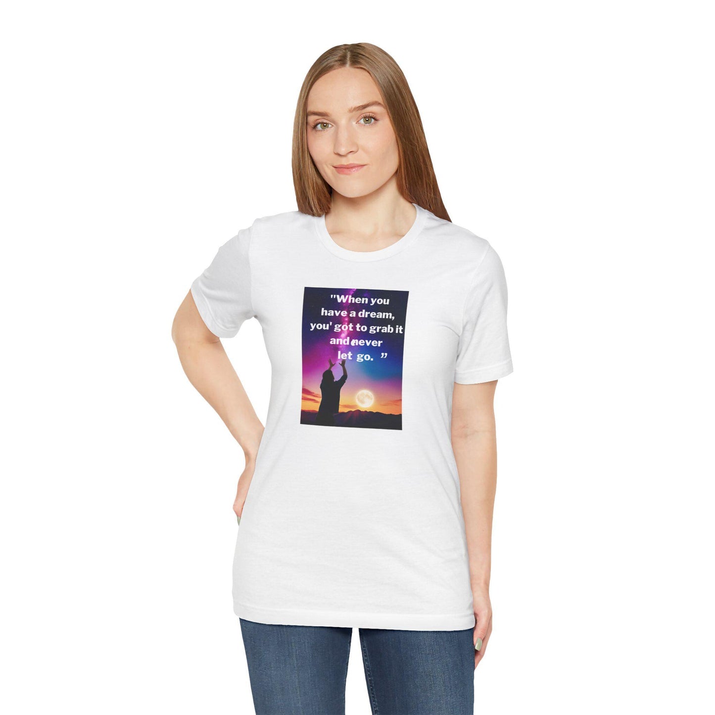 Inspirational Carol Burnett Unisex Jersey Tee - Short Sleeve Motivational Shirt "Hang on to Your Dreams - Toddcraft