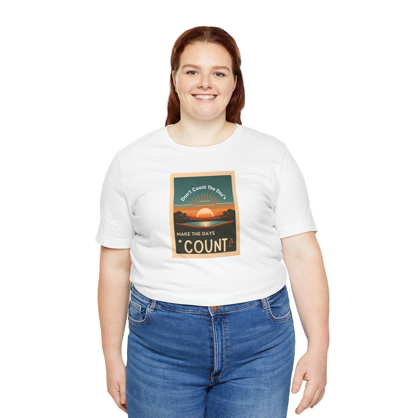 Inspirational Tee Don't Count the Days Make the Days Count Shirt Unisex Motivational Muhammad Ali Boxing Quote Short Sleeve - Toddcraft
