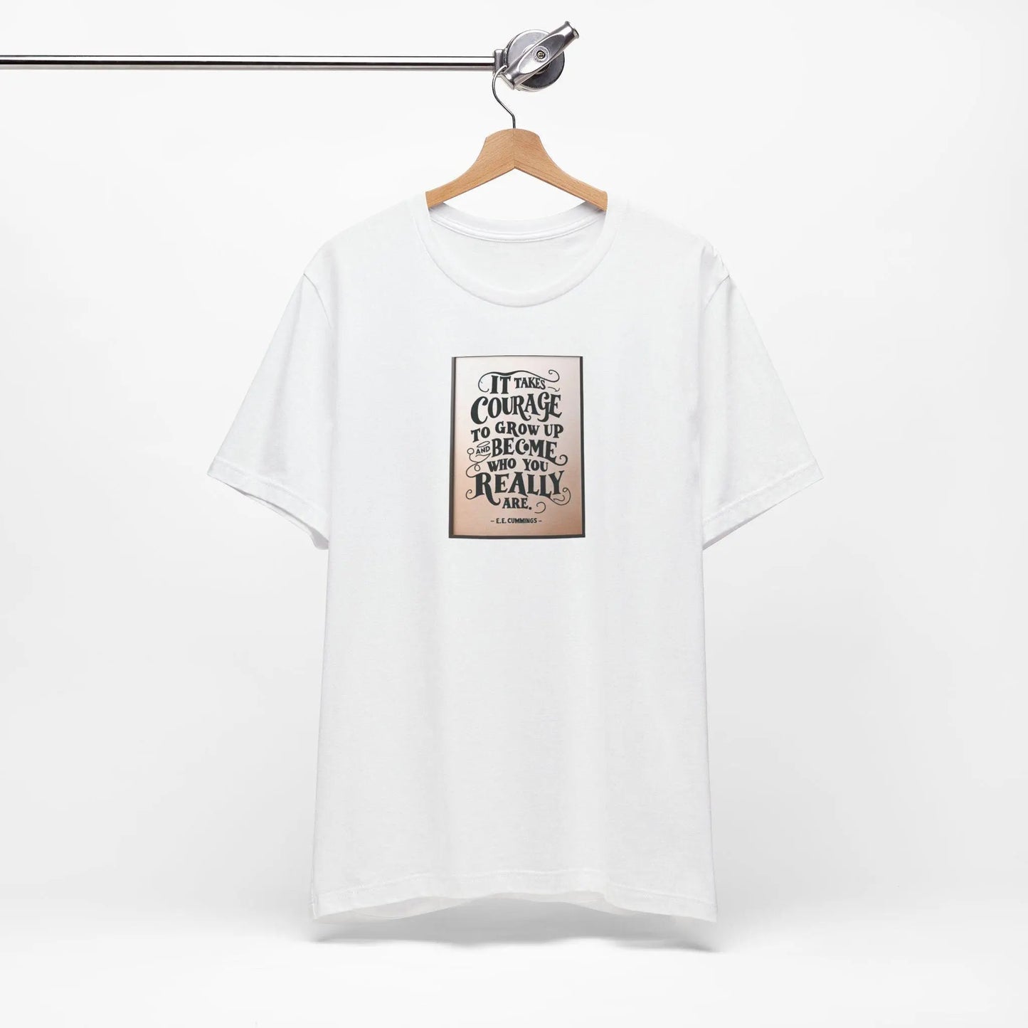 E. E. Cummings Inspirational Quote T-Shirt Unisex Jersey Short Sleeve Tee Poet Essayist Classic Wall Art Tee - Toddcraft