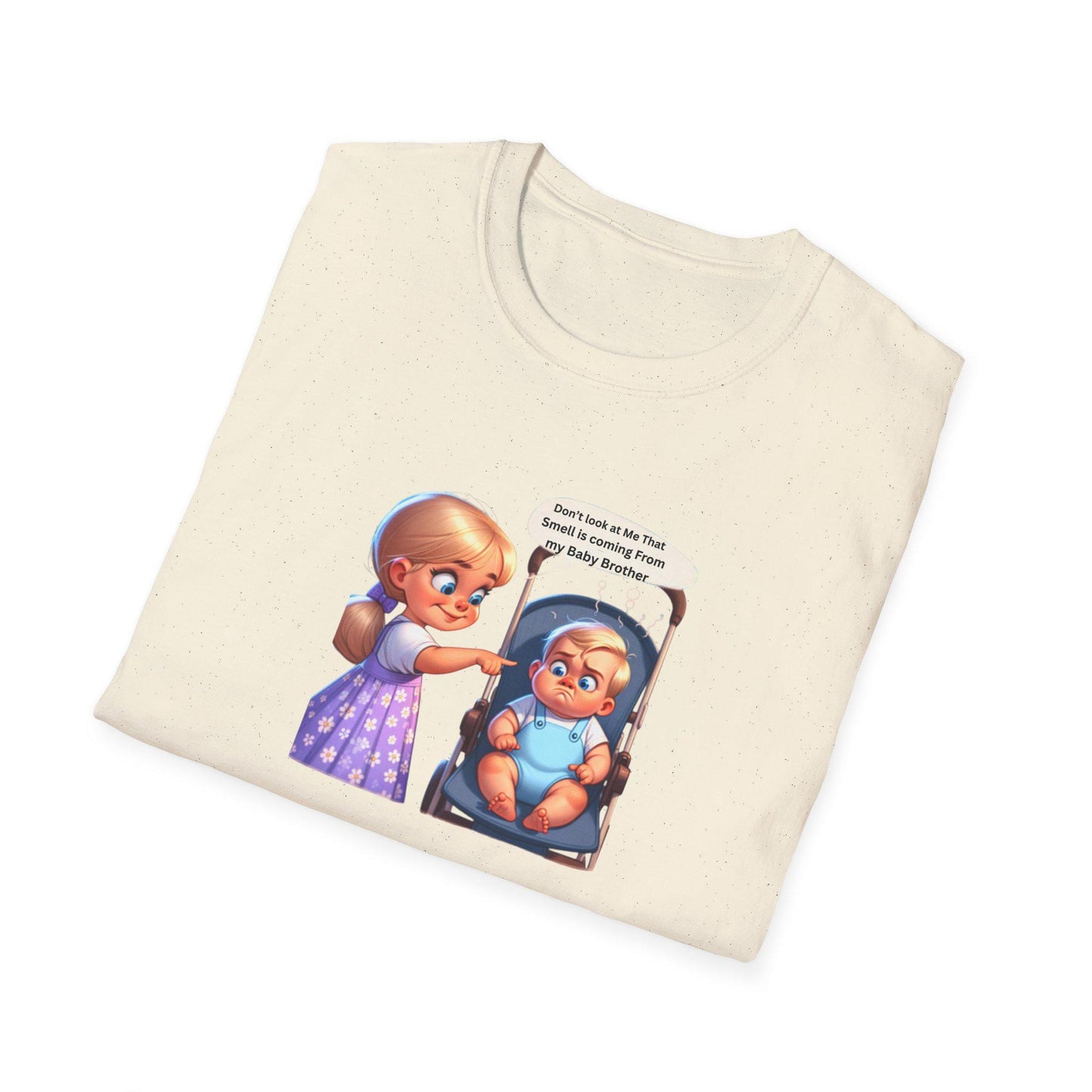 Funny Toddler Shirt Don't Look at Me That Smell Is My Baby Brother Big Sister Little Brother Gift, Baby Sibling Humor Tee - Toddcraft