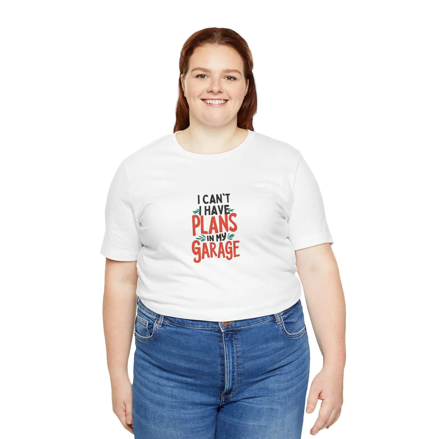 Fathers Day Garage Gift Shirt Unisex Jersey Tee I Can't Have Plans Funny Dad T-Shirt from Son Daughter or Wife - Toddcraft