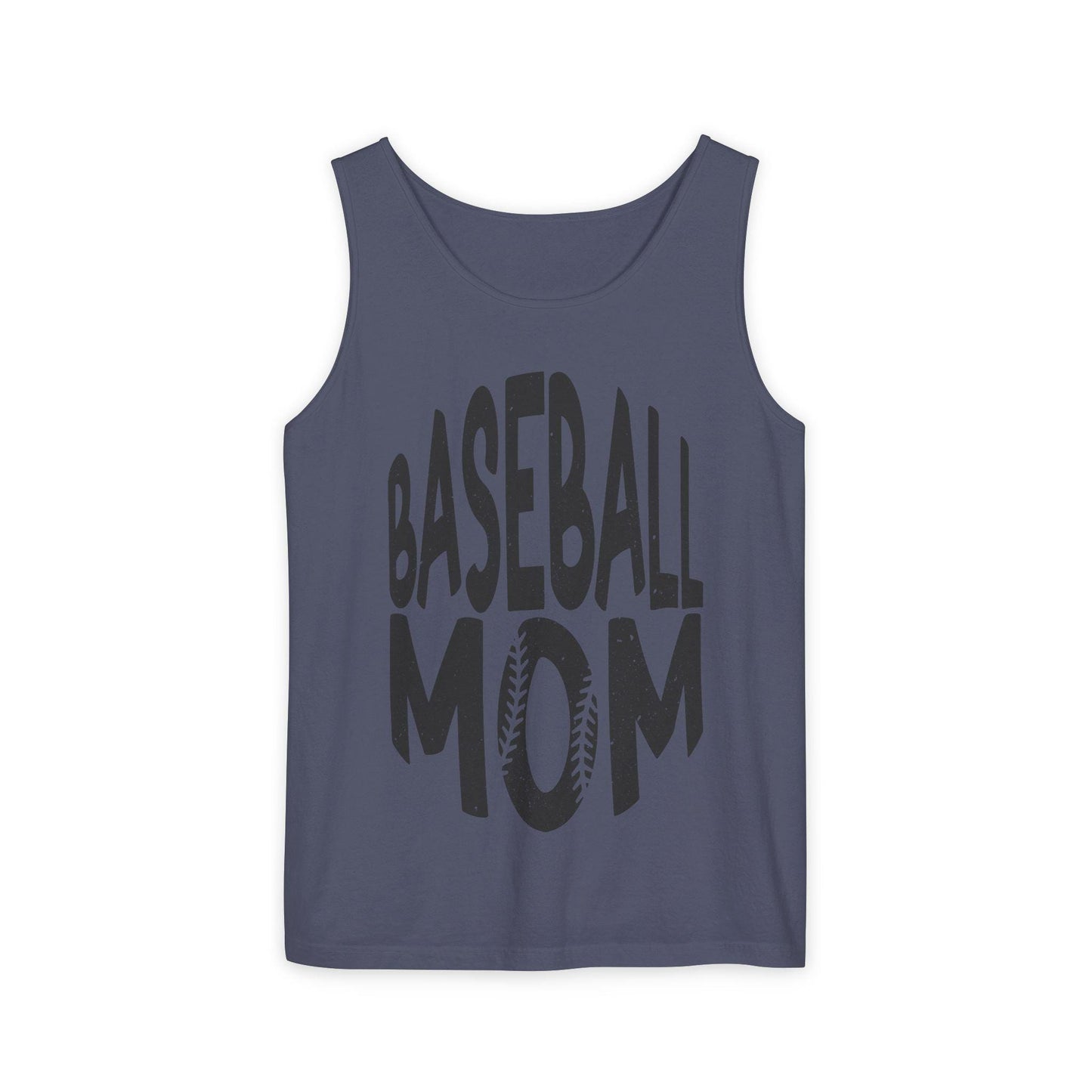 Baseball Mom Unisex Garment-Dyed Tank Top Game Day Sports Mom Shirt, Cute Athletic Summer Tee, Soft Vintage Baseball Fan Gift - Toddcraft
