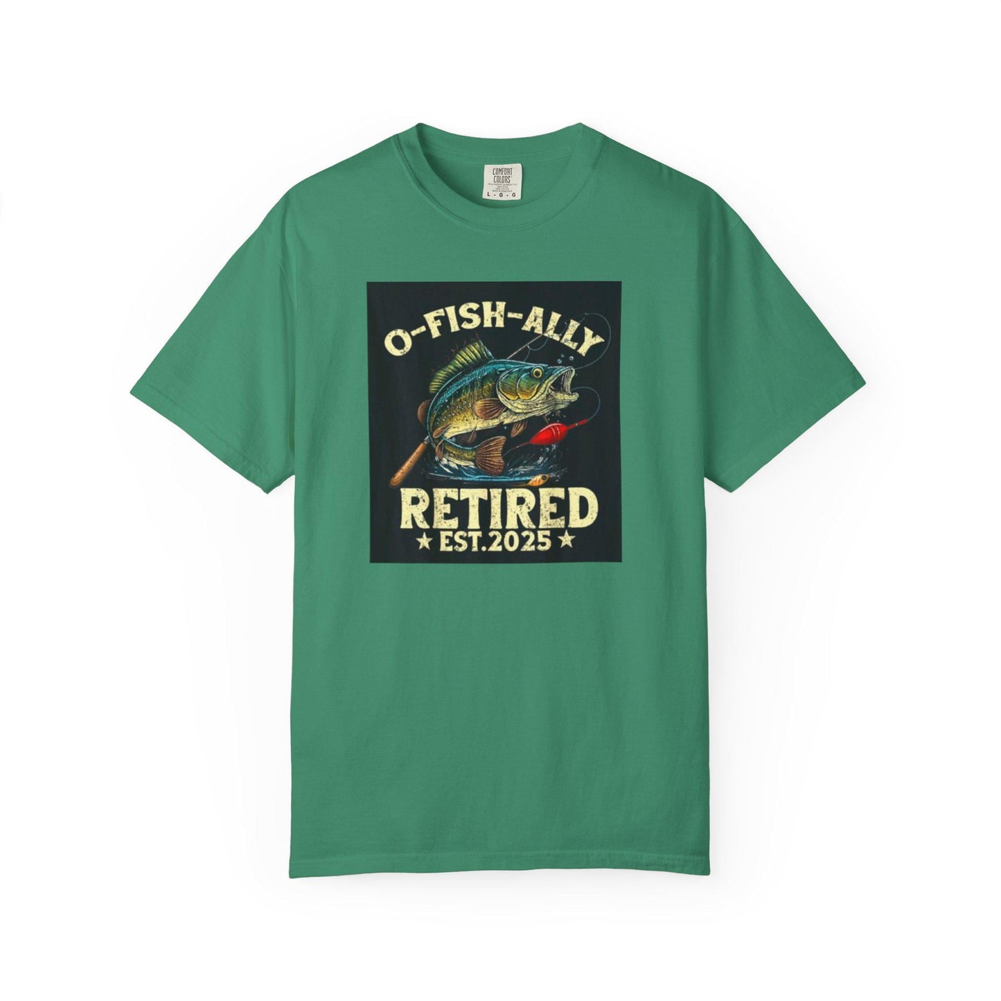 Fishing T-Shirt Unisex Garment-Dyed Retro Fish Alley Design Perfect Gift for Dad or Grandpa, Casual Outdoor Tee - Toddcraft