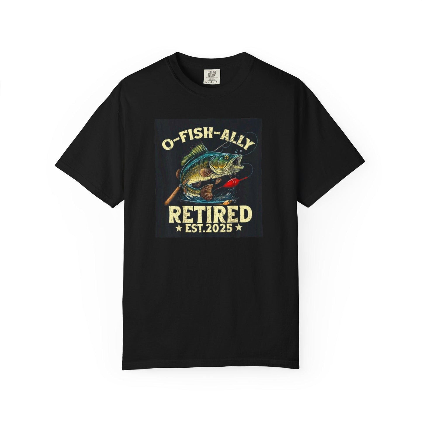 Fishing T-Shirt Unisex Garment-Dyed Retro Fish Alley Design Perfect Gift for Dad or Grandpa, Casual Outdoor Tee - Toddcraft