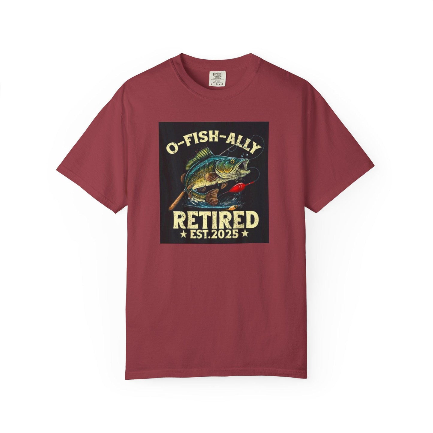 Fishing T-Shirt Unisex Garment-Dyed Retro Fish Alley Design Perfect Gift for Dad or Grandpa, Casual Outdoor Tee - Toddcraft