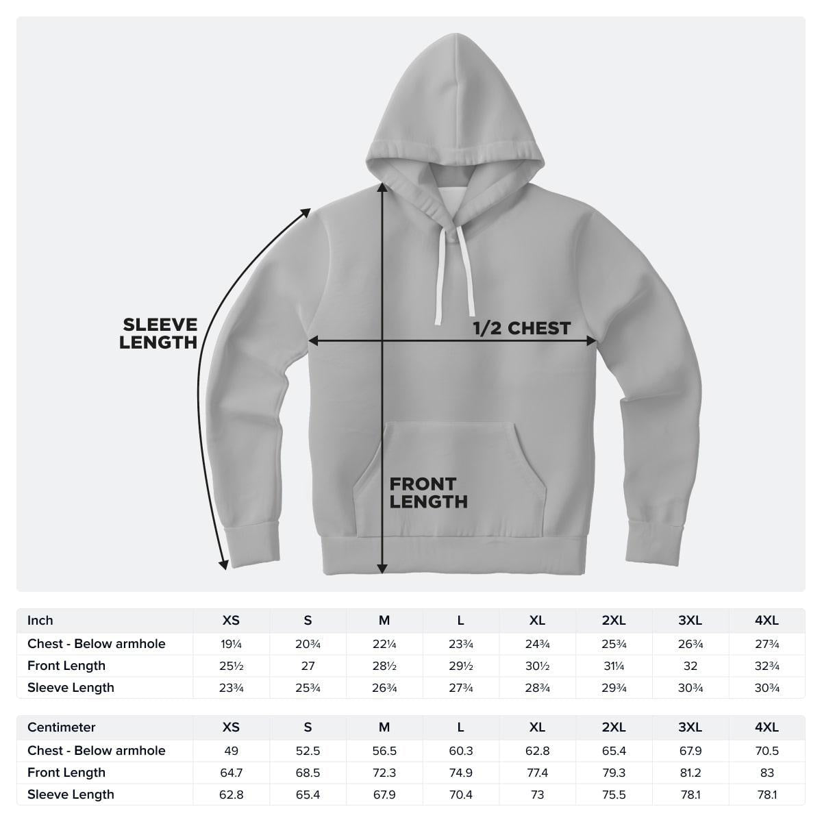 Ocean Waves Athletic Hoodie AOP - Lightweight All-Over Print Sweatshirt for Running & Gym - Toddcraft