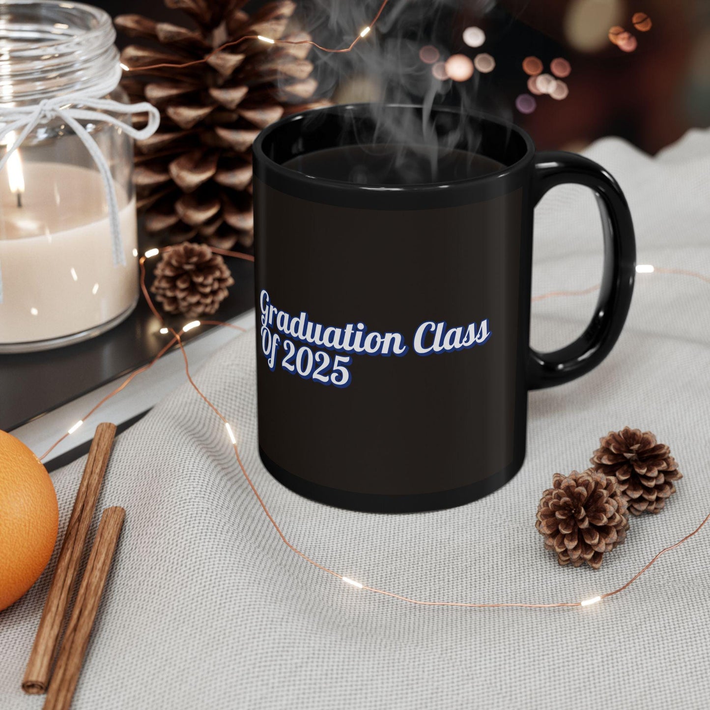 Class of 2025 Black Mug - Funny Congrats on Your Debt & Getting Smarter Graduation Gift, 11oz 15oz Student Gift Cup - Toddcraft