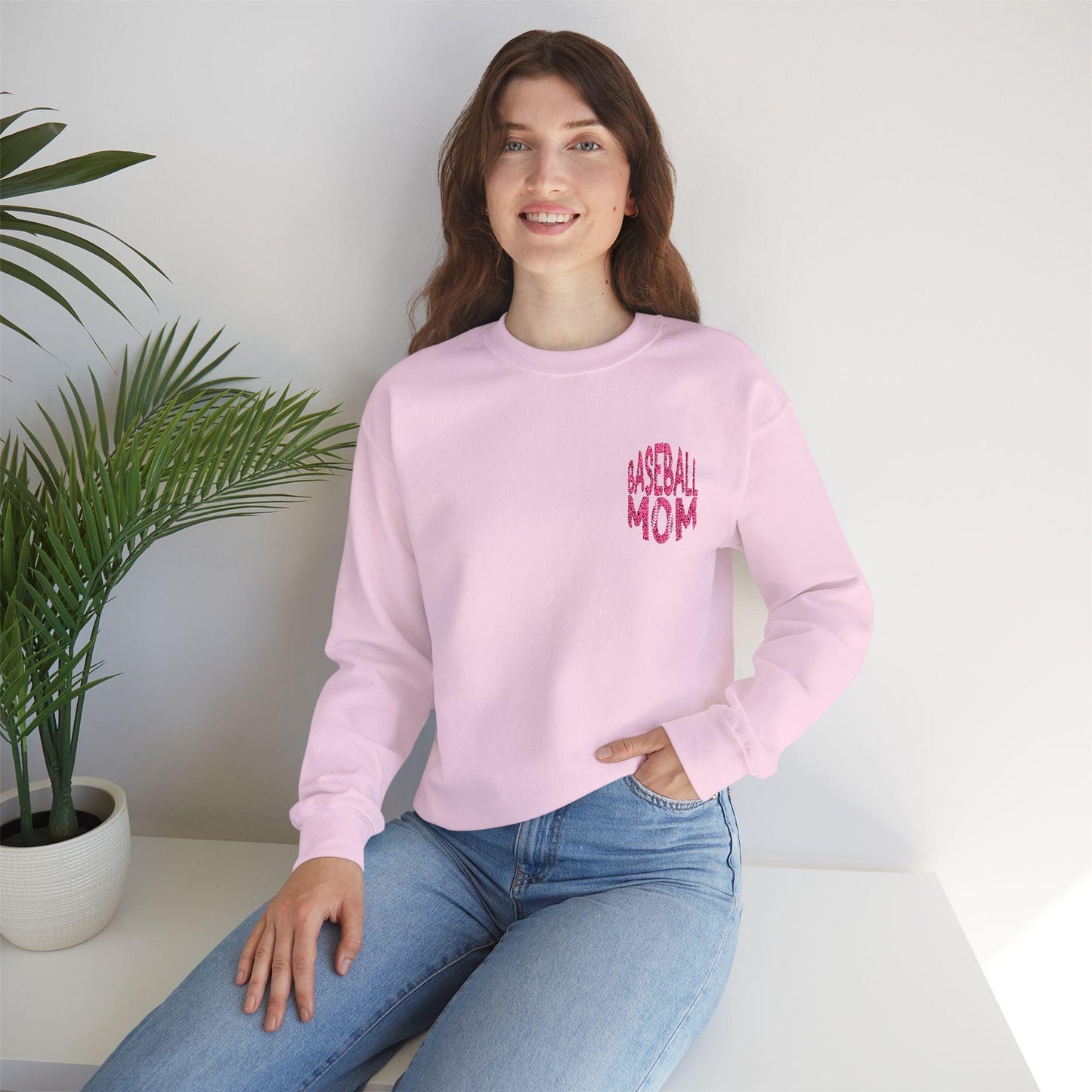 Baseball Mom Sweatshirt Unisex Heavy Blend Crewneck Baseball Mom Gift Soft Cozy Pullover Sports Fan Apparel - Toddcraft