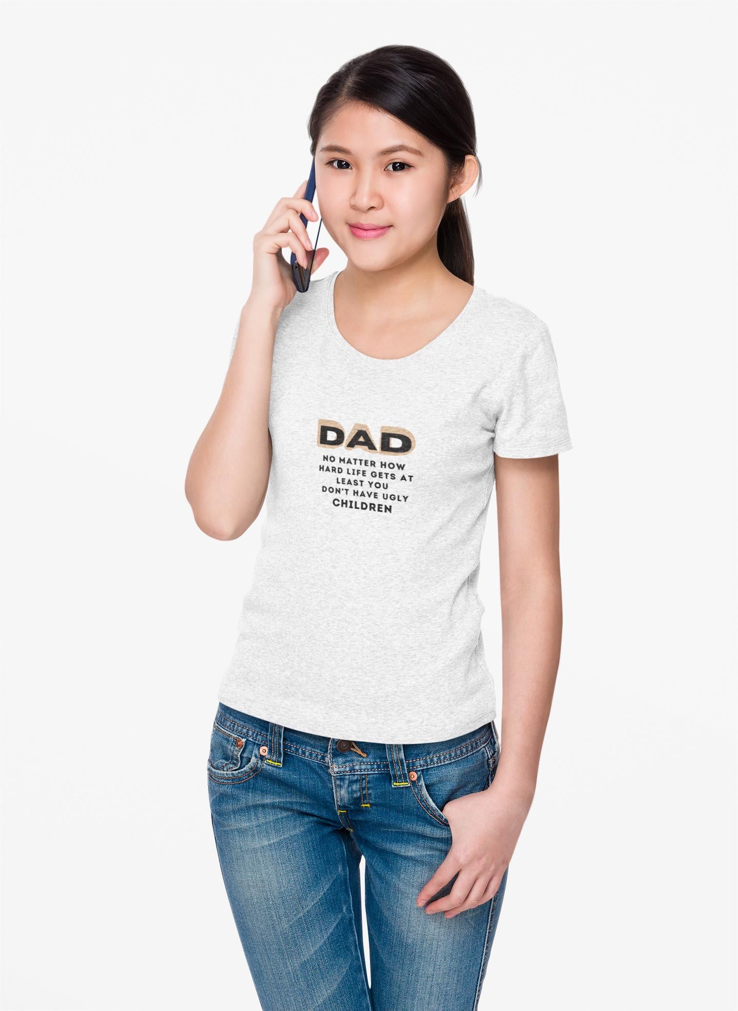 Fathers Day Gift Unisex Jersey Tee Cute Saying About Children Shirt From Mother Brother Daughter Family Present - Toddcraft