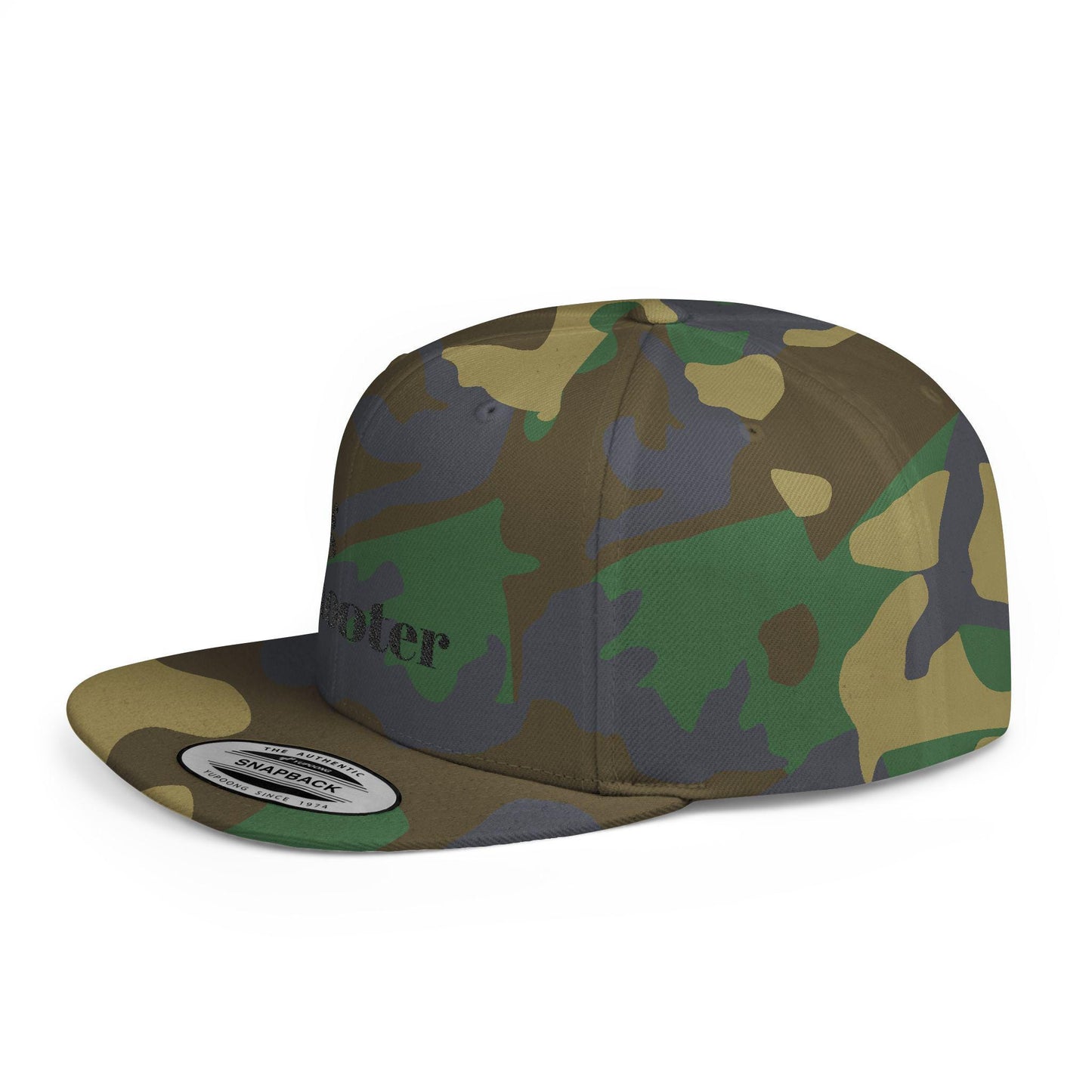 Flat Bill Snapback Hat Big Shooter Adjustable Baseball Cap Streetwear Casual Hat Men Women
