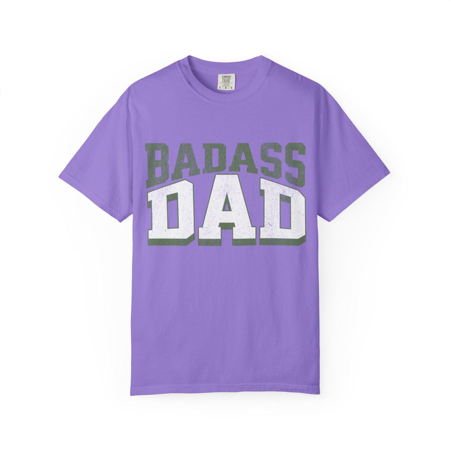 Bad Ass Dads T-Shirt, Funny Fathers Day Gift for Him, Dad Birthday Present, Unisex Garment-Dyed Tee