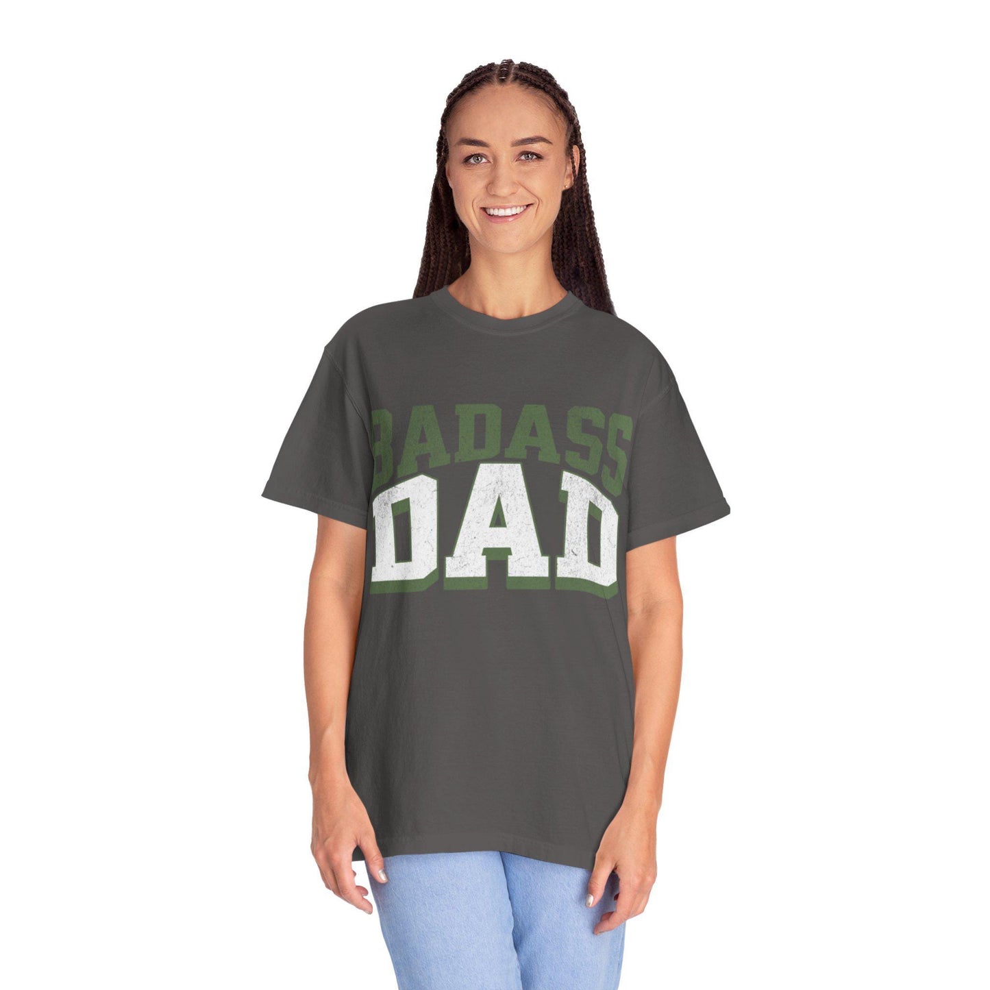 Bad Ass Dads T-Shirt, Funny Fathers Day Gift for Him, Dad Birthday Present, Unisex Garment-Dyed Tee