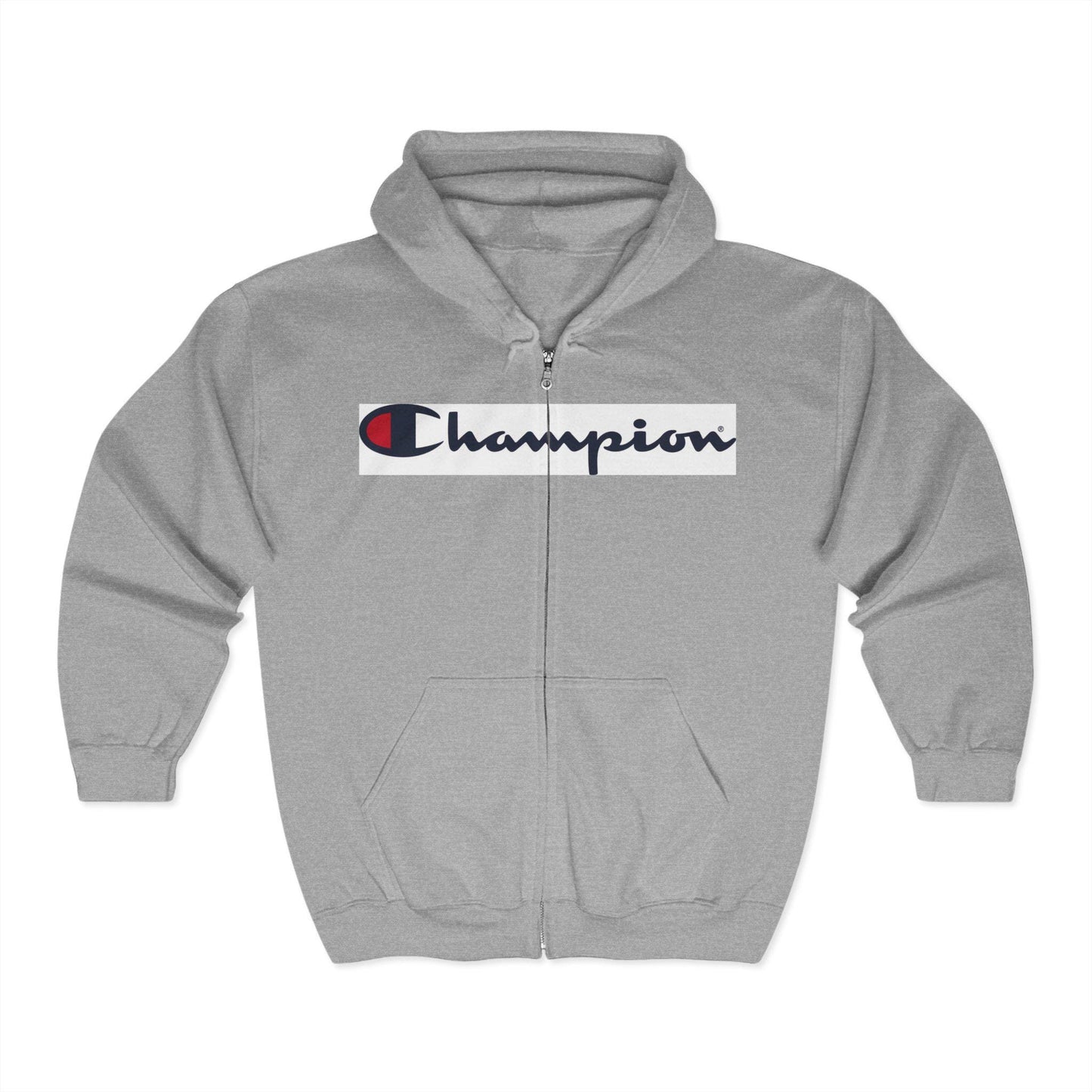 Unisex Champion Heavy Blend Full Zip Hooded Sweatshirt - Soft, Durable Hoodie for Men & Women, Comfortable Zip-Up Jacket