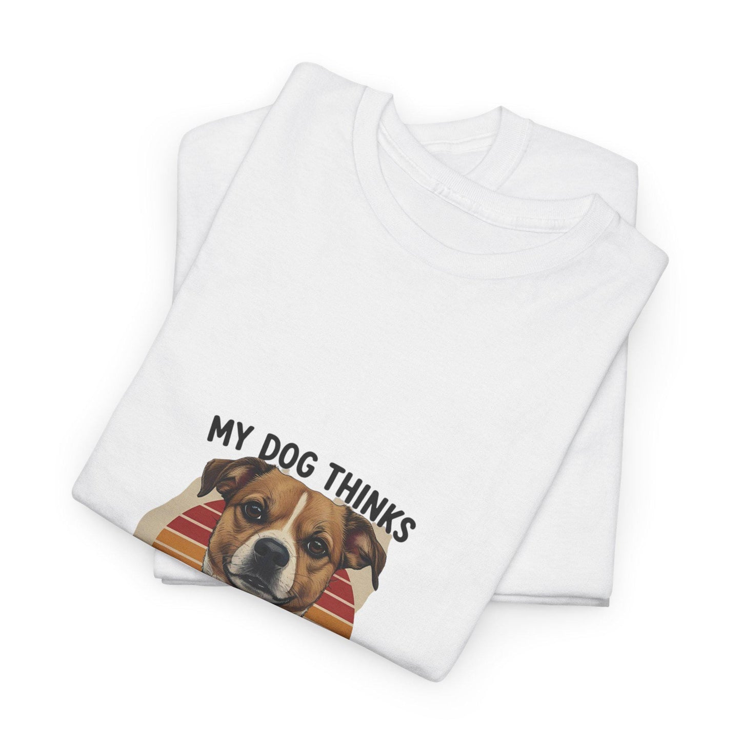 My Dog Thinks I'm Cool Shirt, Dog Lover Shirt, Dog Owner Shirts, Pet Lover Tee, Pet Lover Gifts, Dog Person Shirt, Dog Mom Gift, Mom Tee