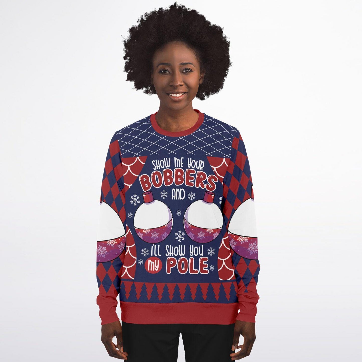 Show Me Your Bobbers Funny Fishing Sweatshirt