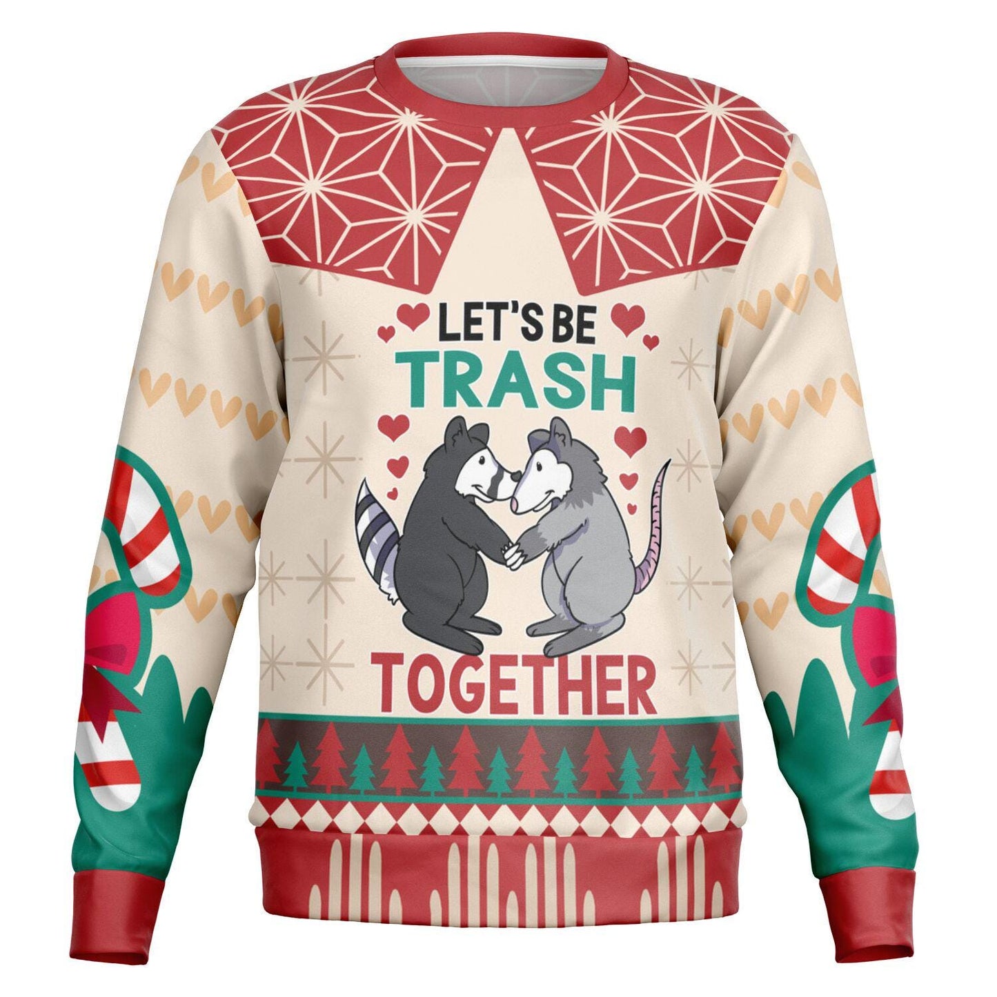 Possum Couples Sweatshirt - Cute Let's Be Trash Together Matching Hoodie, Animal Lover Gift, Cozy Couple Pullover, Fun Wildlife Design