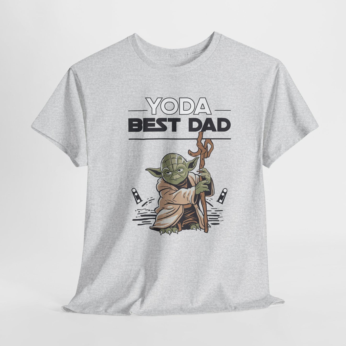Yoda Best Dad T-Shirt - Unisex Heavy Cotton Tee for Fathers Day, Birthday & Christmas Gifts for Dads