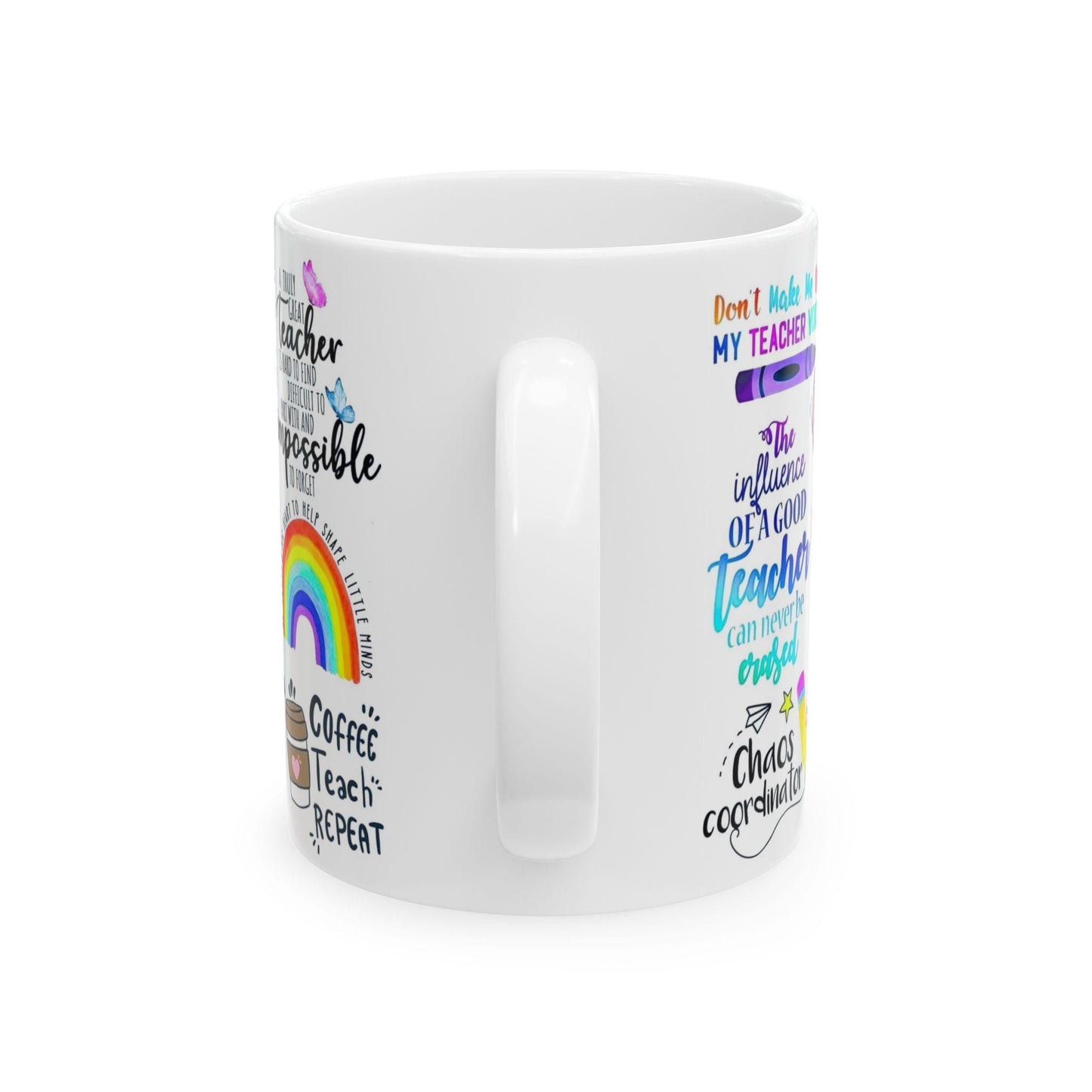 Ceramic Coffee Mug 11oz & 15oz Chaos Coordinator Teacher Gift, Funny Educator Tea Cup, Unique Classroom Present