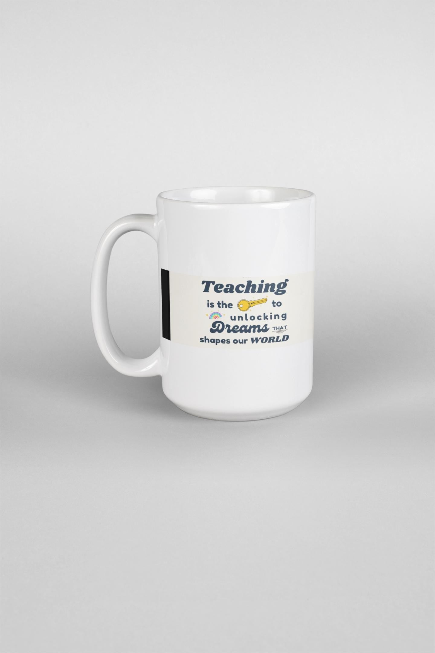 Teacher Coffee Mug, Black 11oz & 15oz, Great Gift for Educators, Inspirational Teacher Present, Classroom Tea Cup