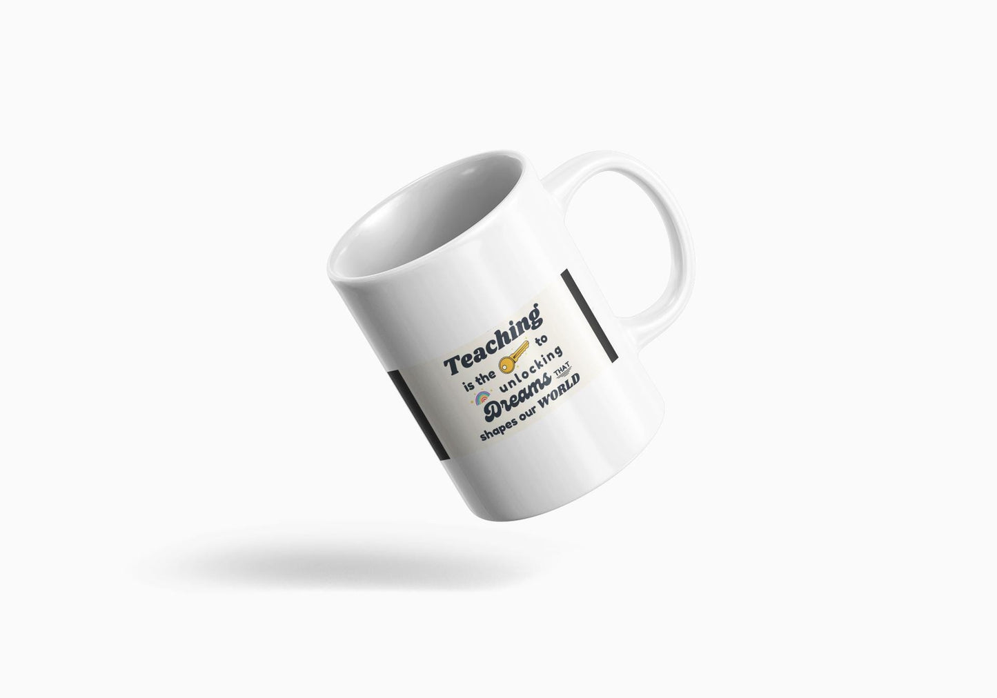 Teacher Coffee Mug, Black 11oz & 15oz, Great Gift for Educators, Inspirational Teacher Present, Classroom Tea Cup