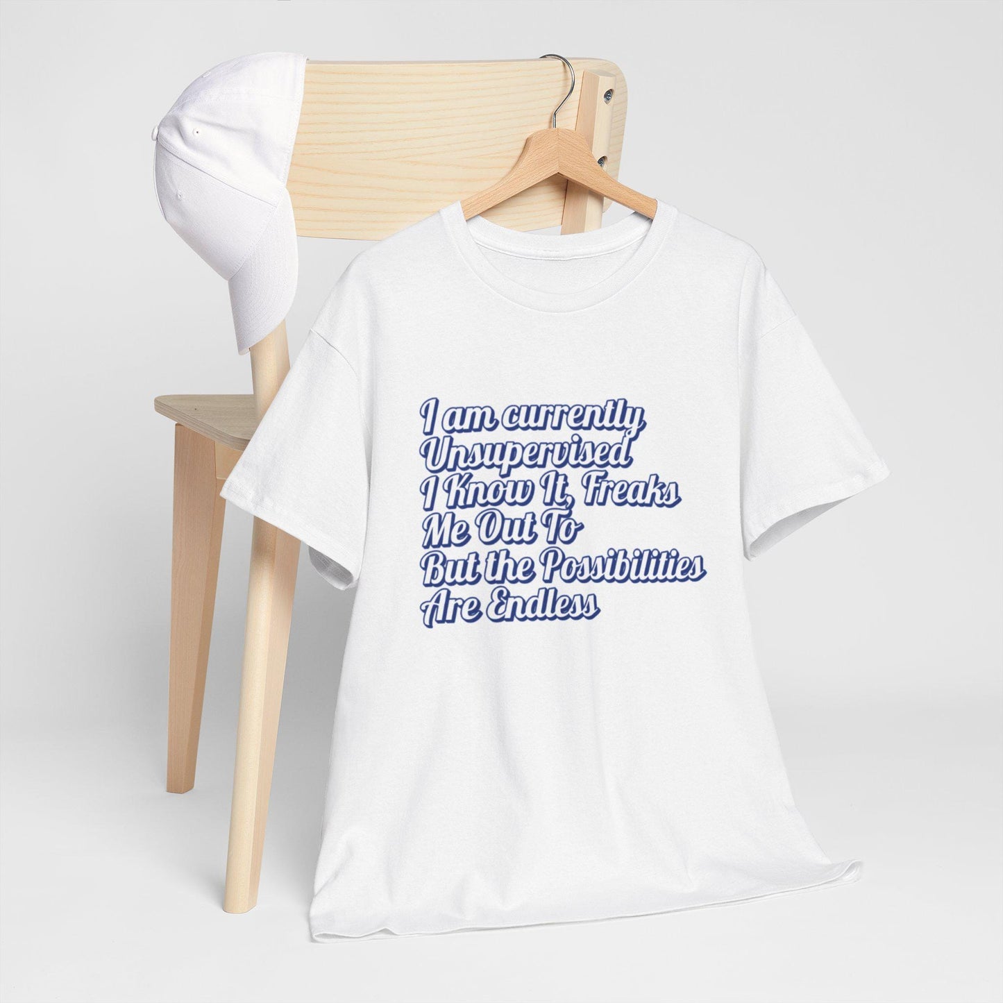 Men's Funny I Am Currently Unsupervised T-Shirt Hilarious Birthday Gift for Him, Unisex Heavy Cotton Tee - Toddcraft