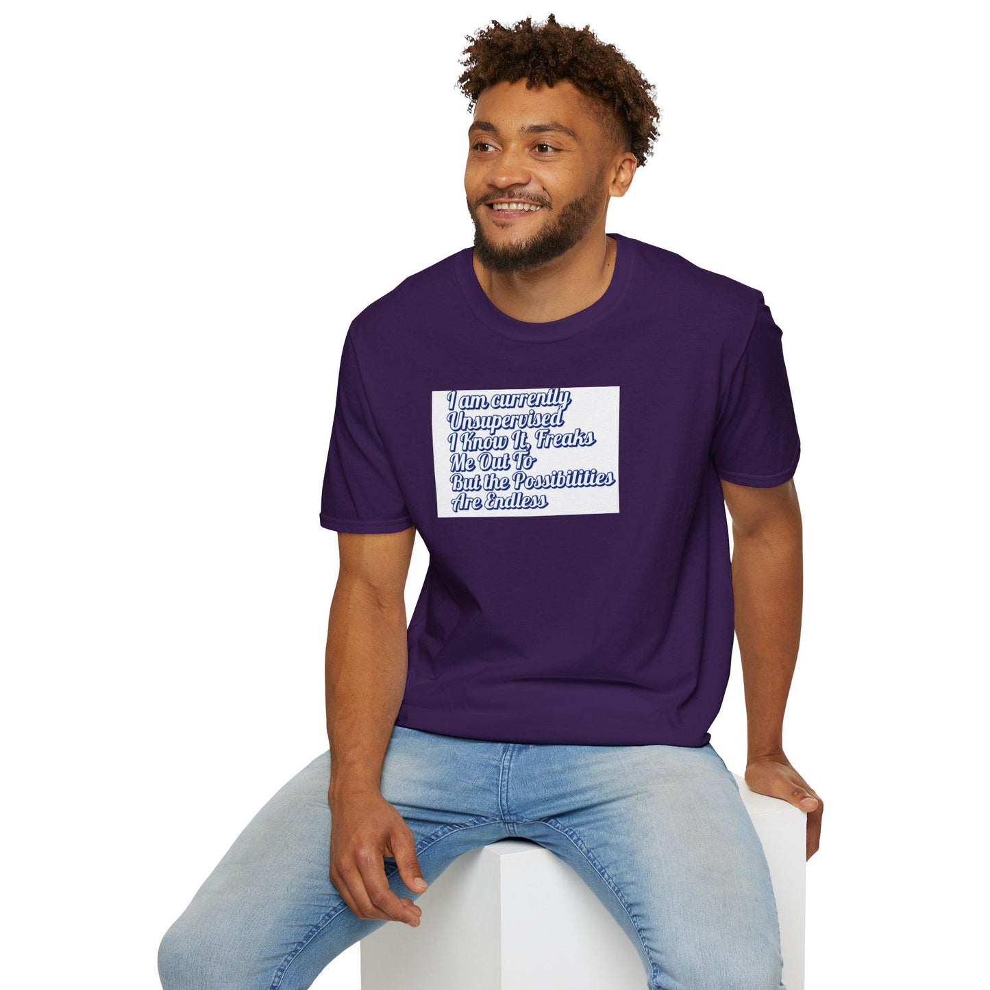 Men's Funny "I Am Currently Unsupervised" T-Shirt Hilarious Gift for Him, Birthday Shirt, Unisex Softstyle Tee - Toddcraft