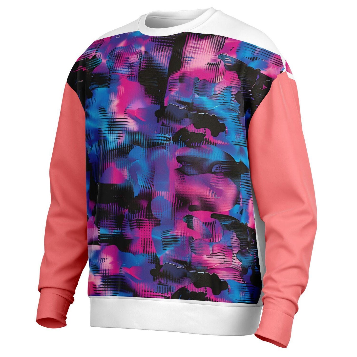 Vibrant AOP Oversized Sweatshirt Heavyweight, Colorful Bold Design for Sublimation" - Toddcraft