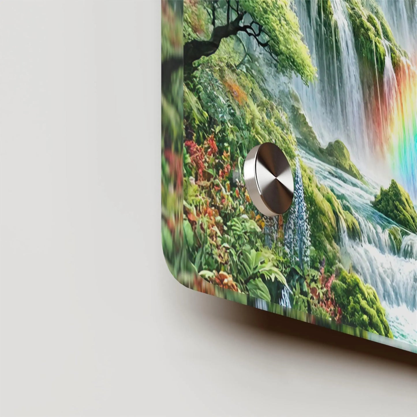 Serene Waterfall Painting Peaceful Landscape Acrylic Wall Art Panels for Tranquil Home Decor - Toddcraft