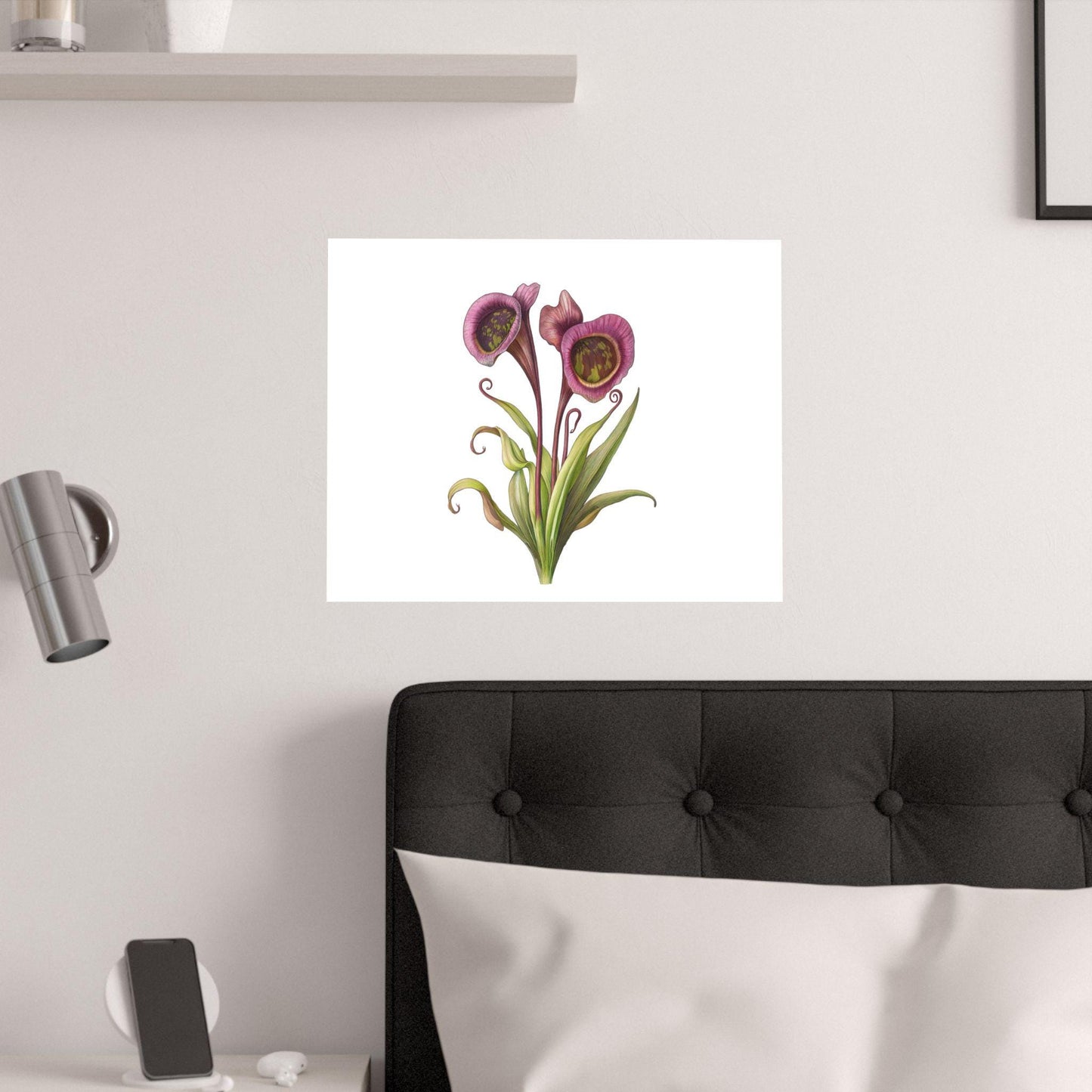 Carnivorous Pitcher Plant Botanical Print - Sarraceniaceae Nature Wall Art, Satin Poster 210gsm, Greenery Home Décor - Toddcraft
