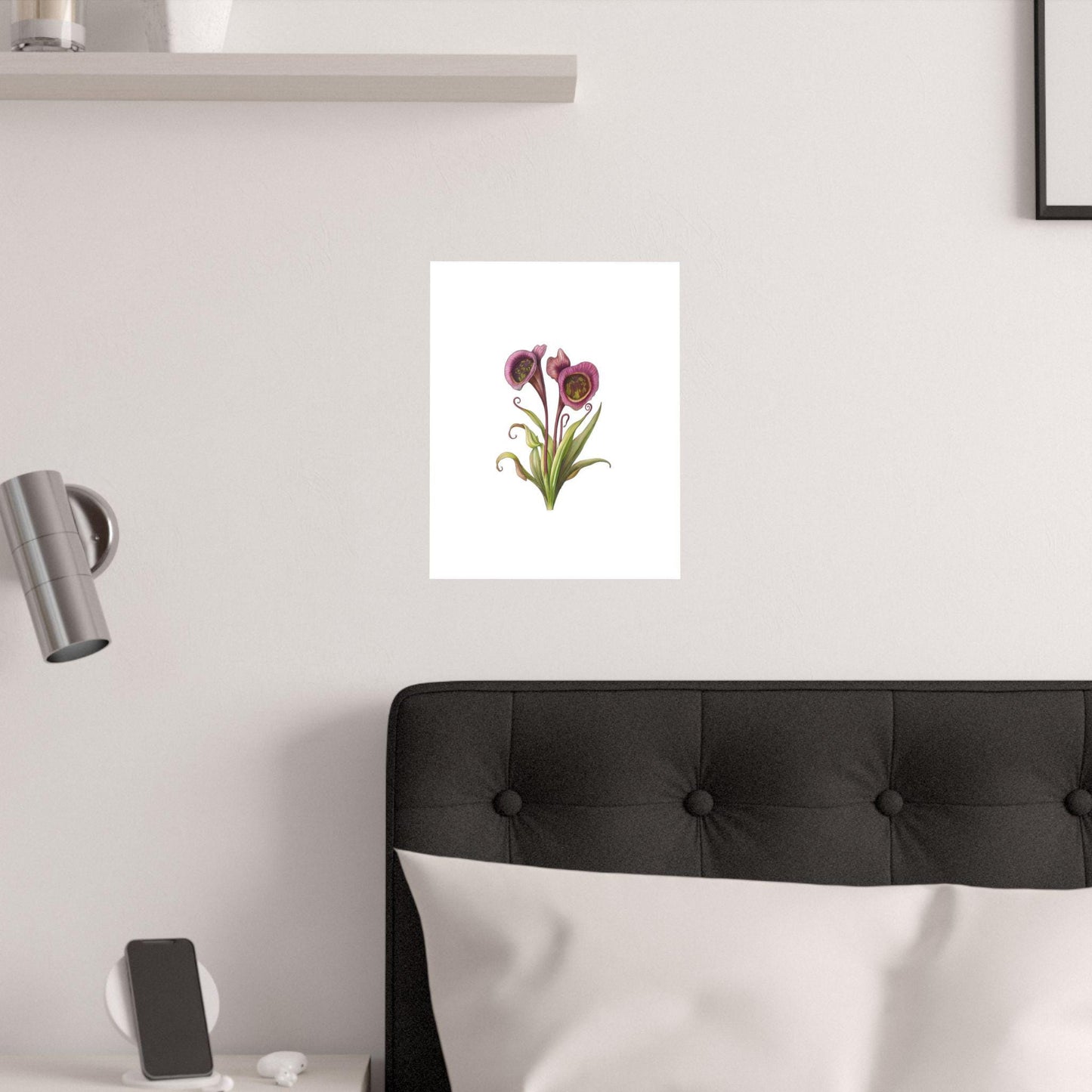 Carnivorous Pitcher Plant Botanical Print - Sarraceniaceae Nature Wall Art, Satin Poster 210gsm, Greenery Home Décor - Toddcraft