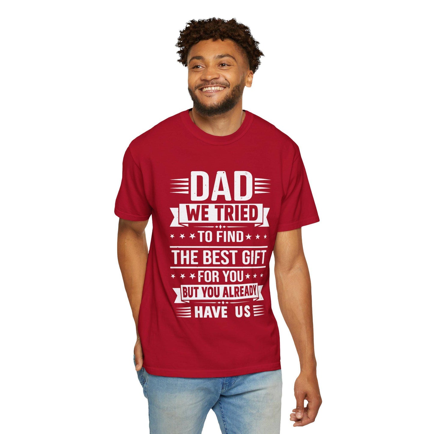 Funny Dad T-Shirt Gift for Dad & Grandpa, Unisex Garment-Dyed Tee, Perfect for Couples Anyone With a Daughter - Toddcraft