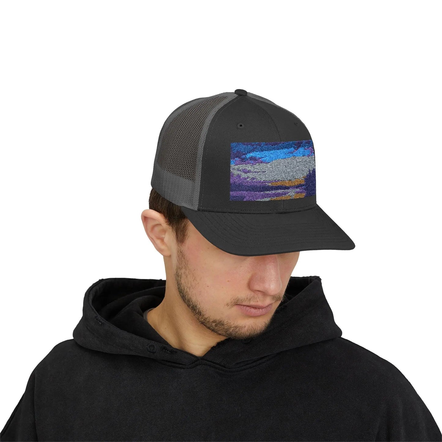 Lake Roosevelt Arizona Silhouette Snapback Trucker Cap - Outdoor Fishing Hat for Lake Lovers & Desert Dad Gift - Toddcraft