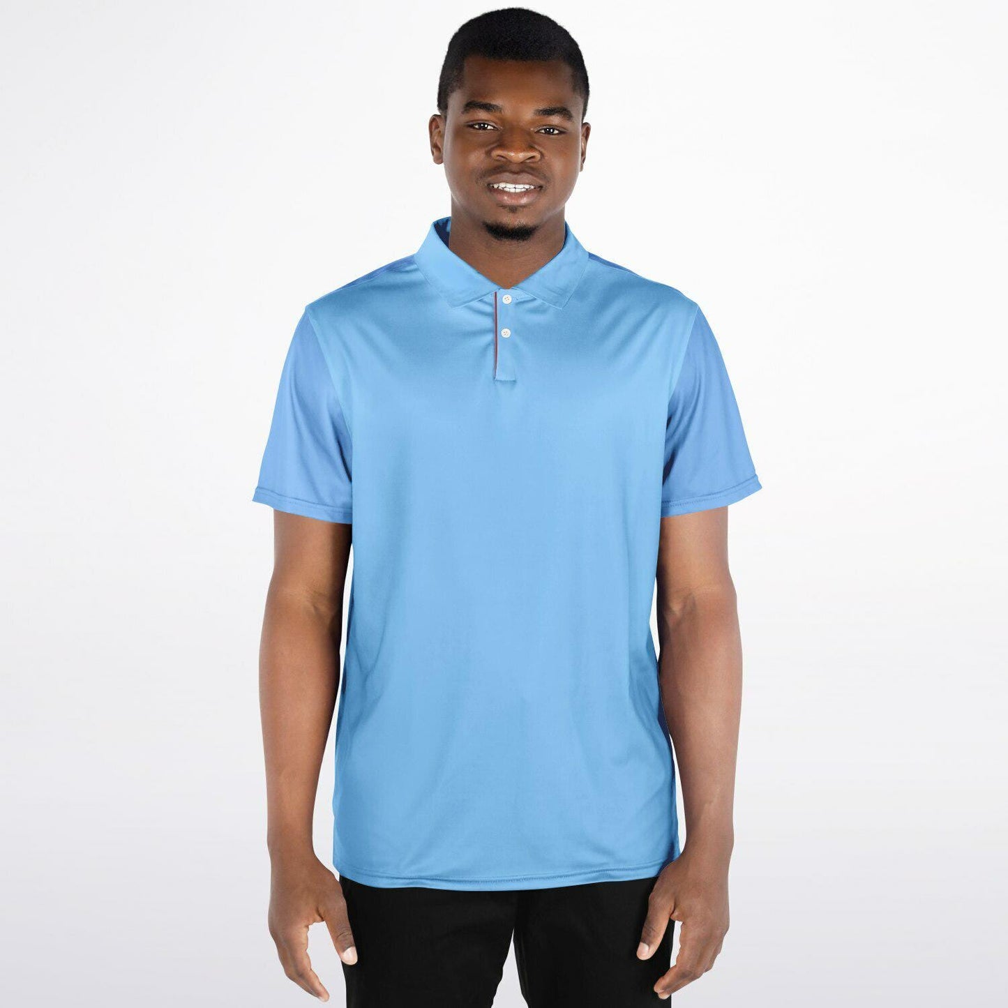 Blue Polo Shirt AOP All-Over Print Custom Casual Short Sleeve Top Stylish Summer Tee