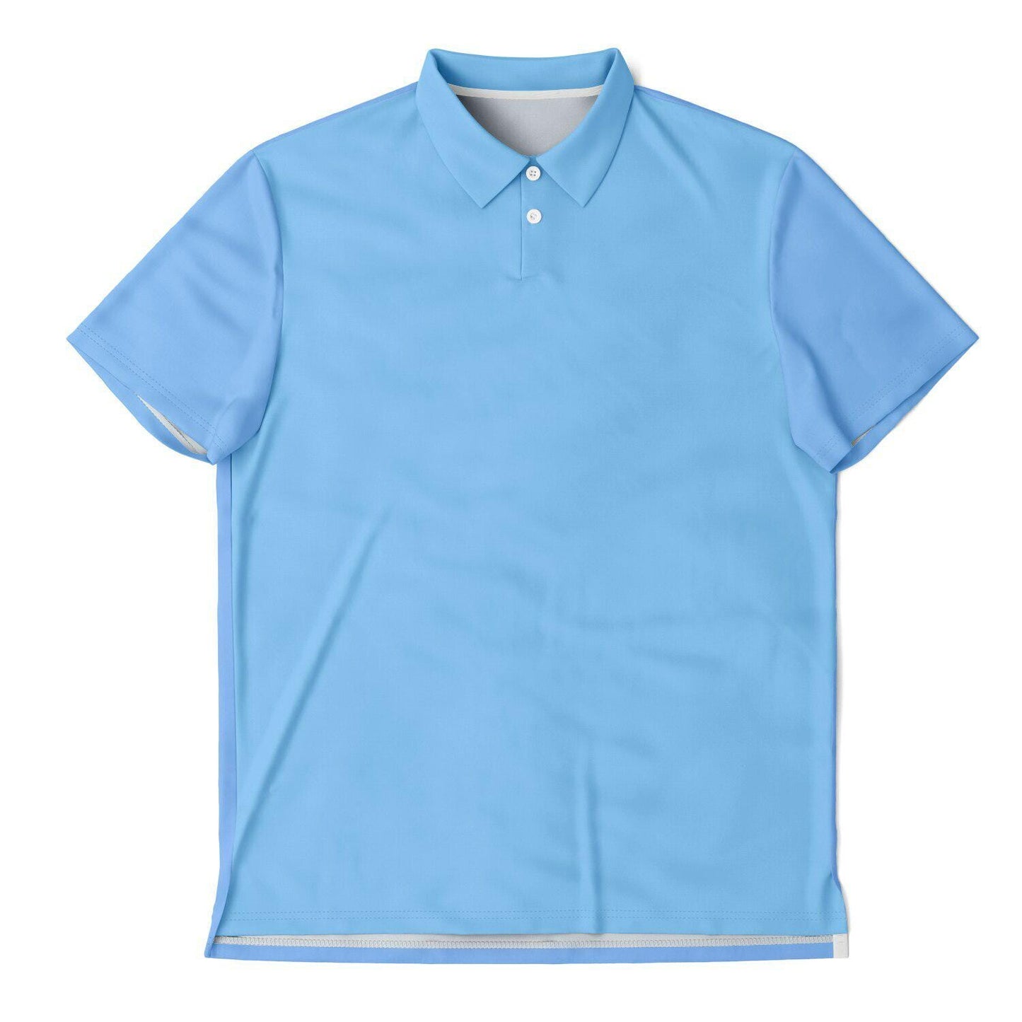 Blue Polo Shirt AOP All-Over Print Custom Casual Short Sleeve Top Stylish Summer Tee