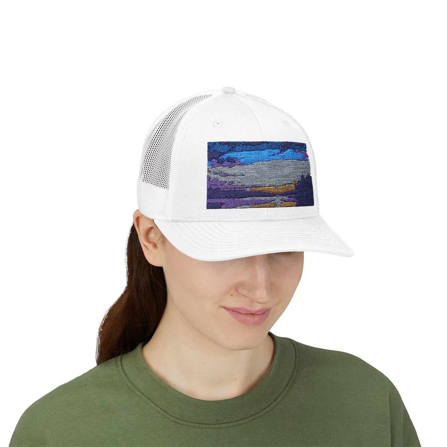 Lake Roosevelt Snapback Trucker Cap Retro Outdoor Hat for Fishing, Camping, Hiking & Boating Nature Lovers - Toddcraft