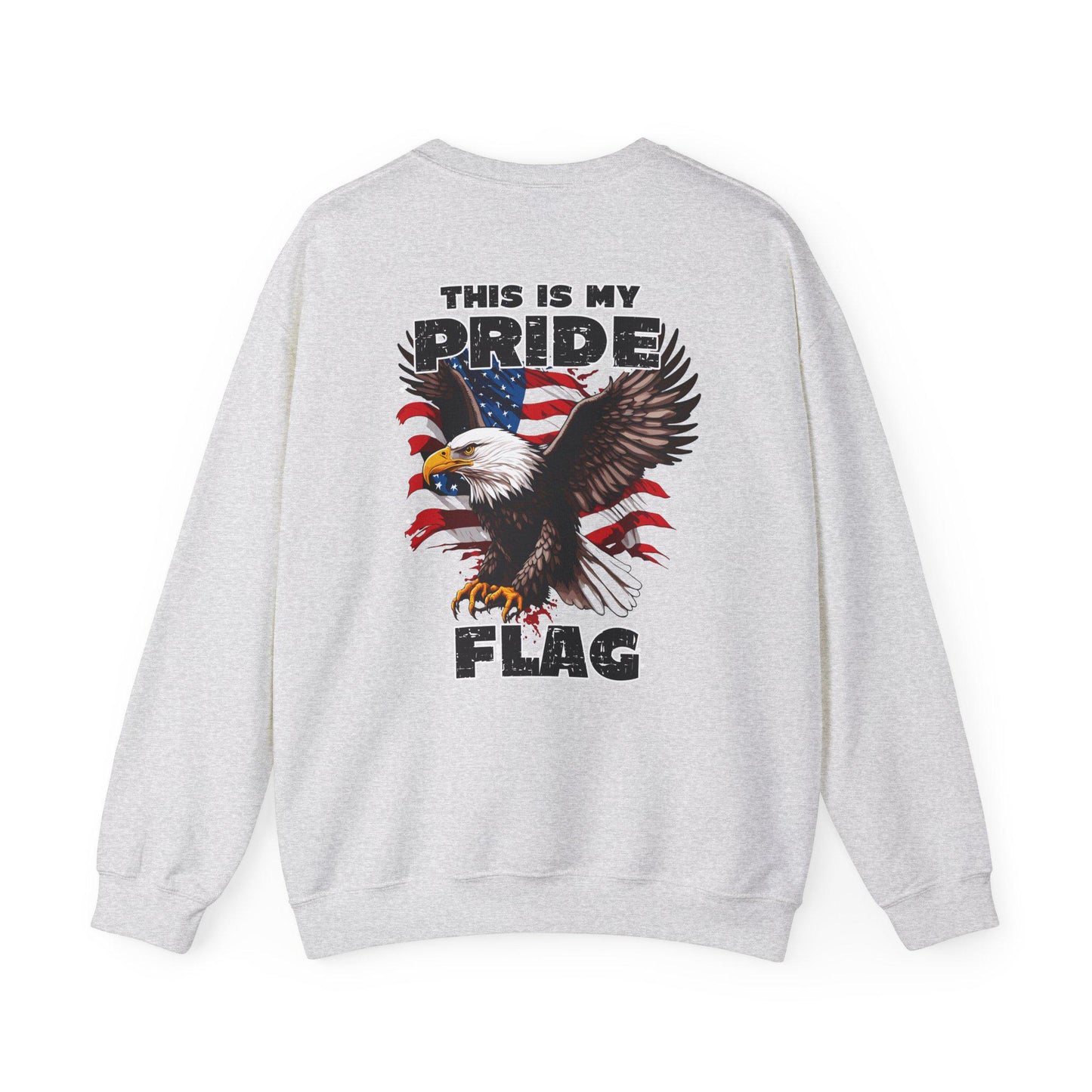 USA Pride Flag Sweatshirt Patriotic 4th of July Crewneck Red White Blue Independence Day Stars Unisex Heavy Blend