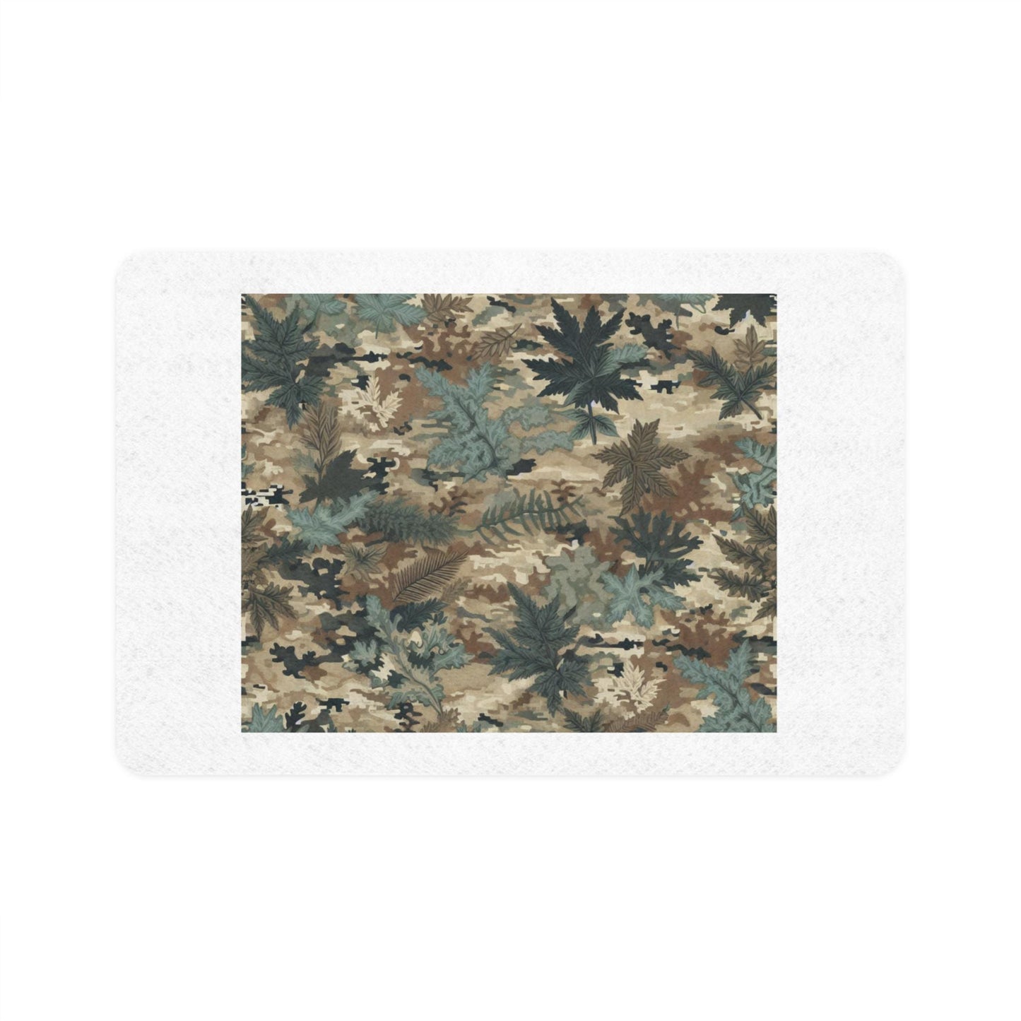 Camo Dog Food Mat 12x18 - Durable Non-Slip Pet Feeding Mat for Dogs, Waterproof & Easy Clean Pet Food Placemat
