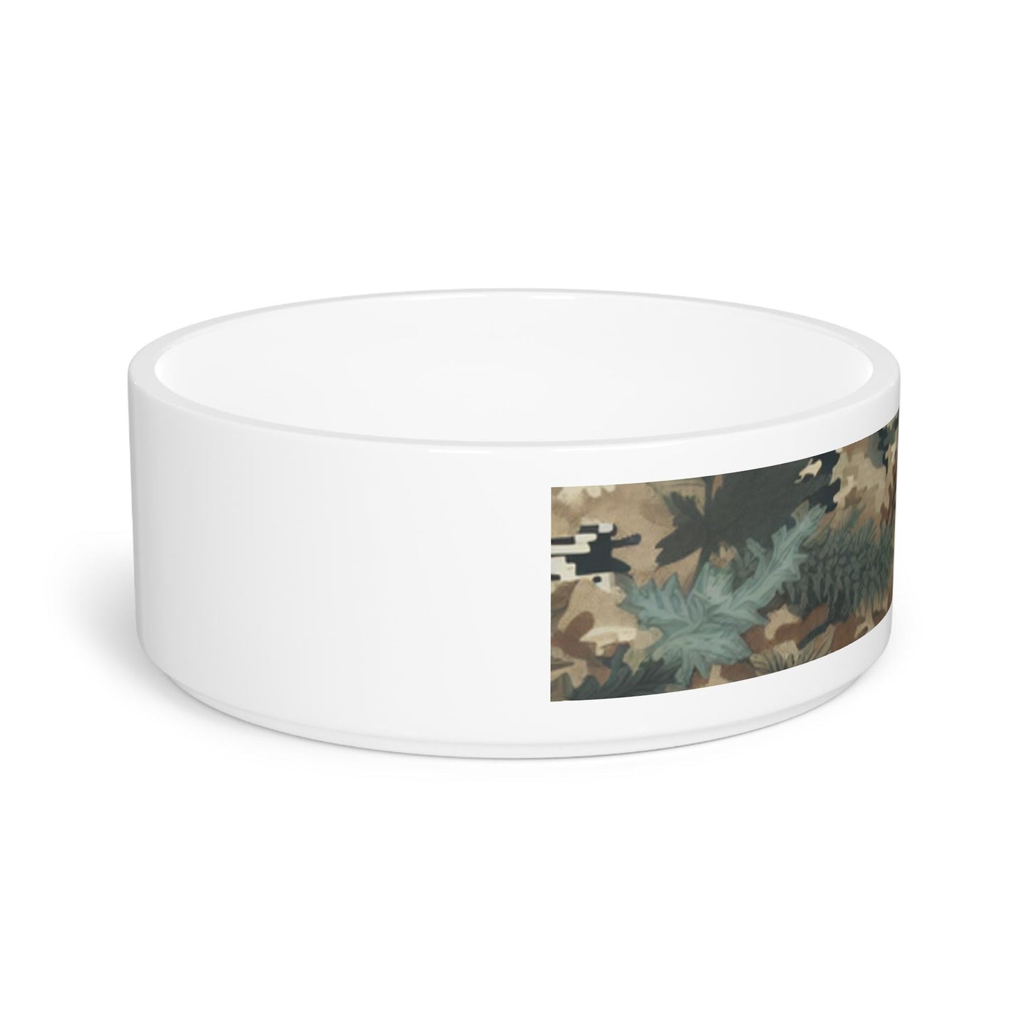 Camouflage Pet Bowl - Durable Non-Slip Dog Cat Food Dish, Outdoor-Friendly Water & Food Bowl for Pets