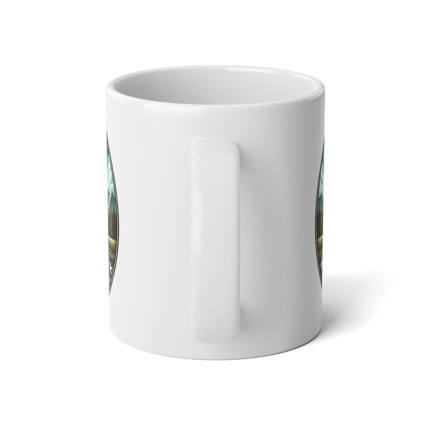 Rainbow Fish Enthusiast Jumbo Mug 20oz | Big Fishing Coffee Cup, Weekend Hooker Outdoor Trout Lover Gift