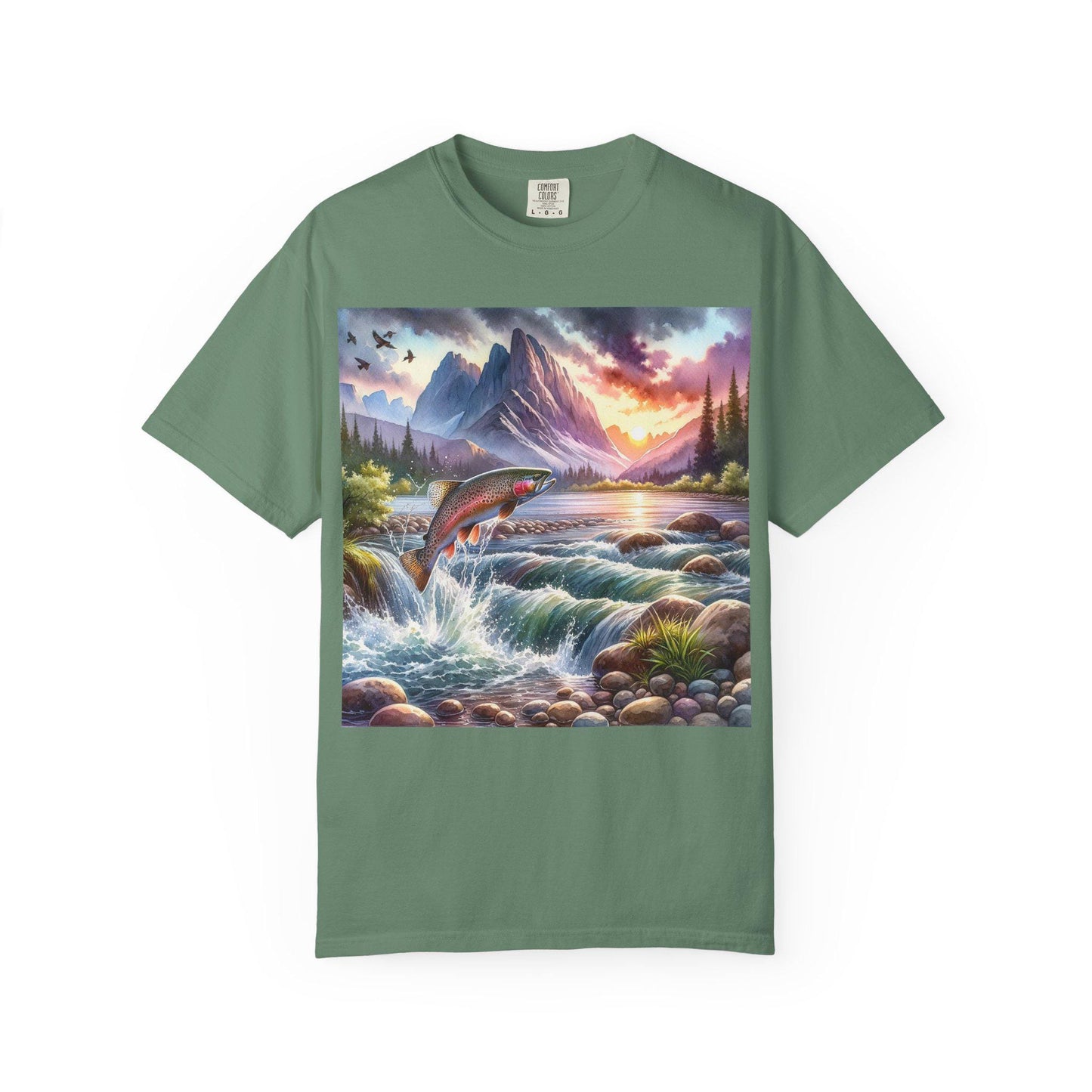 Nature Scene T-Shirt, Outdoor Adventure Tee, Fishing Gift, Unisex Apparel, Summer Fashion, Camping Gear, Nature Lover's Shirt