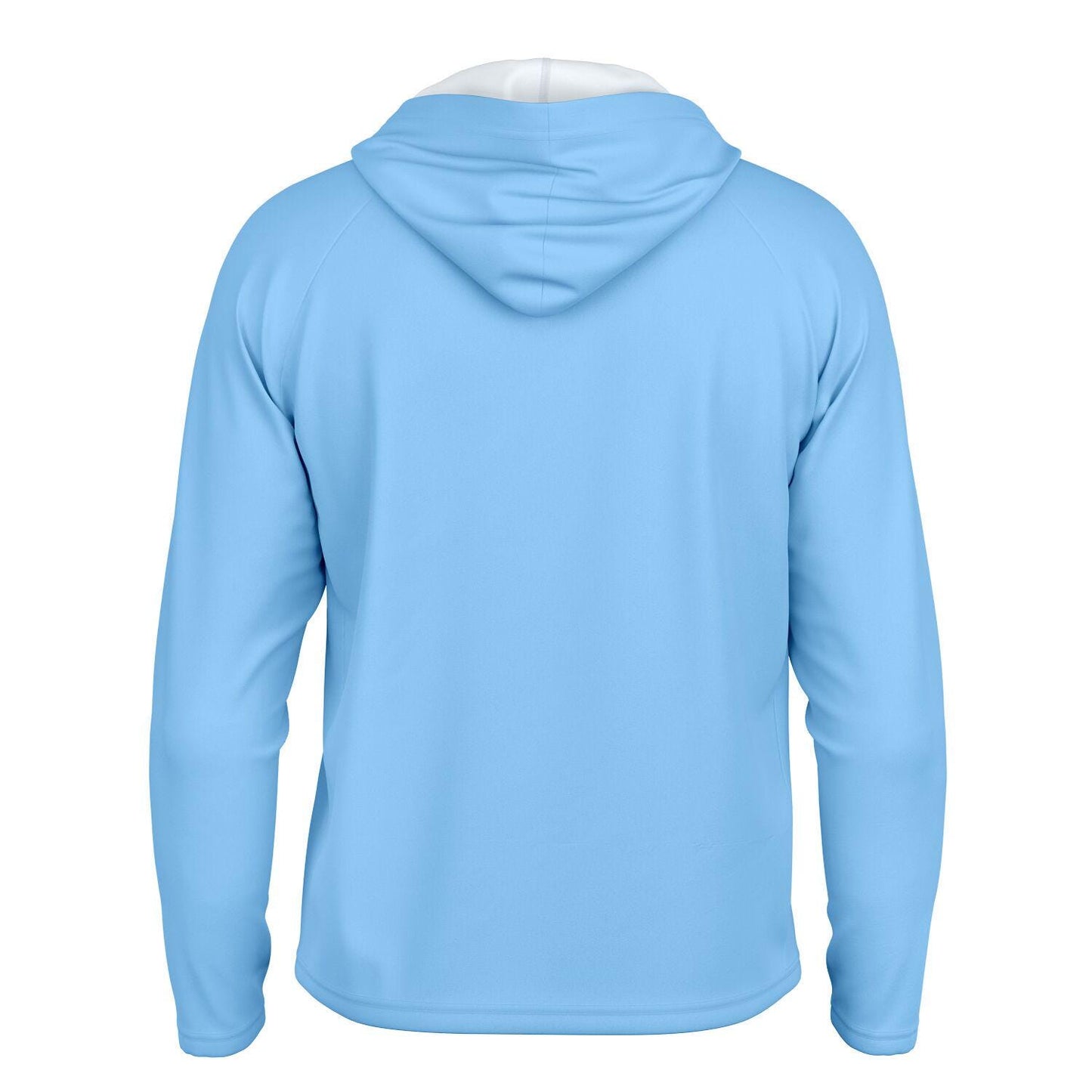 Men's Long Sleeve Hooded Performance Shirt - Lightweight Moisture-Wicking AOP Activewear Top