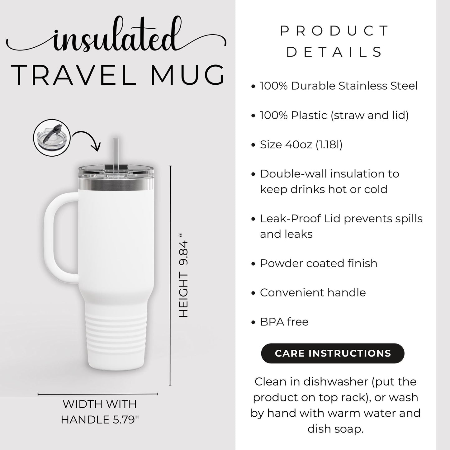 Scenic Insulated Travel Mug | 40oz Adventure Cup, Outdoor Drinkware, Nature Lover Gift, Eco-Friendly Travel Mug, Summer Picnic Essential