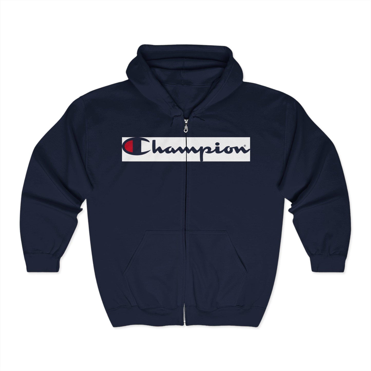 Unisex Champion Heavy Blend Full Zip Hooded Sweatshirt - Soft, Durable Hoodie for Men & Women, Comfortable Zip-Up Jacket