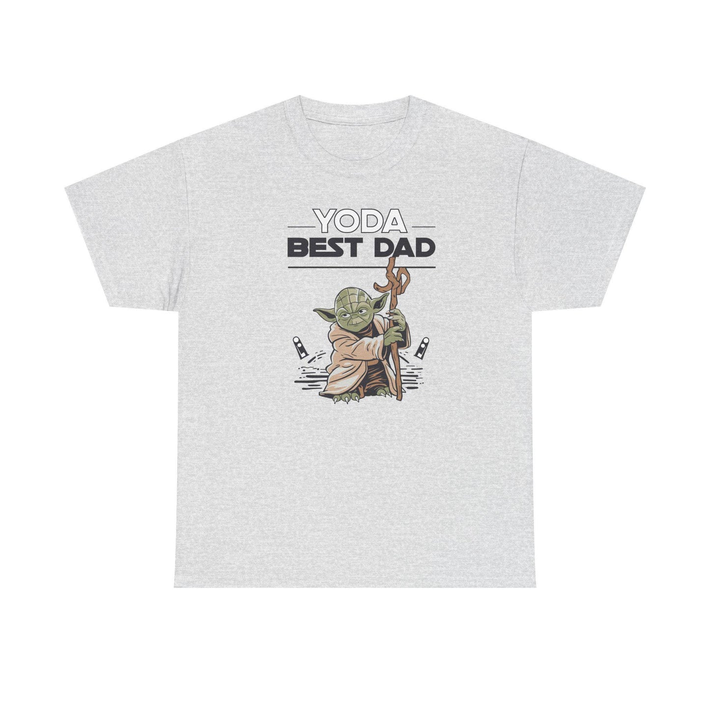 Yoda Best Dad T-Shirt - Unisex Heavy Cotton Tee for Fathers Day, Birthday & Christmas Gifts for Dads