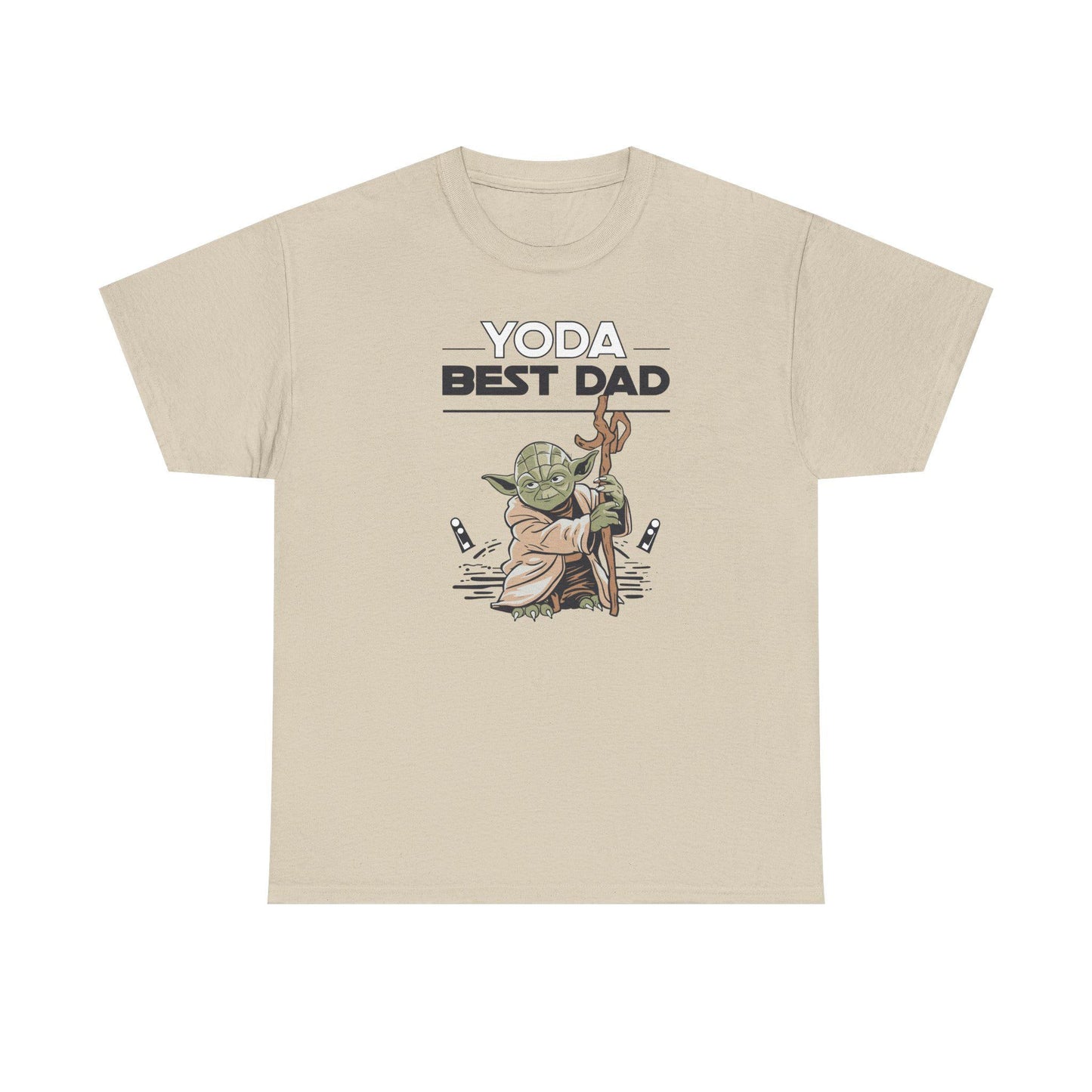 Yoda Best Dad T-Shirt - Unisex Heavy Cotton Tee for Fathers Day, Birthday & Christmas Gifts for Dads
