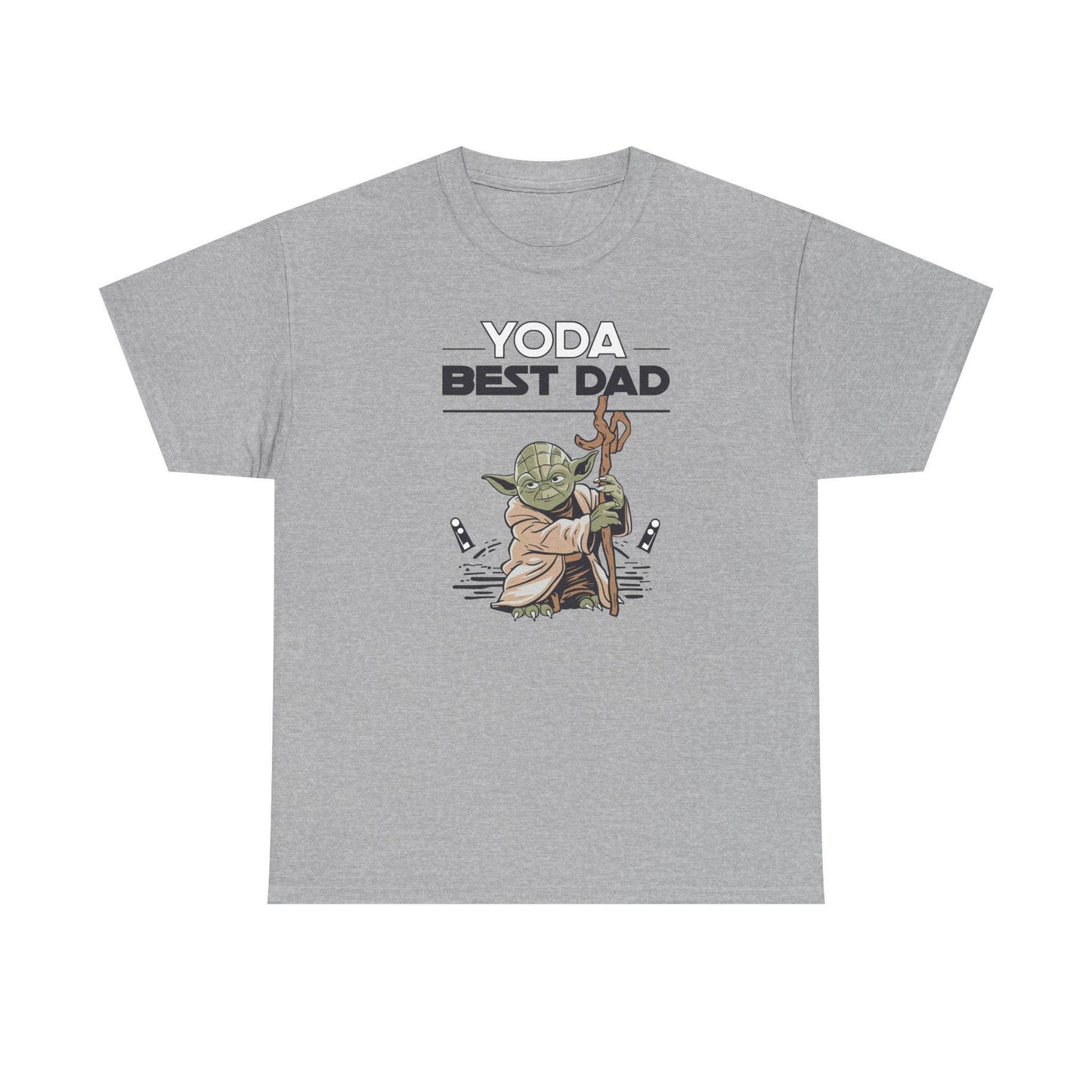Yoda Best Dad T-Shirt - Unisex Heavy Cotton Tee for Fathers Day, Birthday & Christmas Gifts for Dads